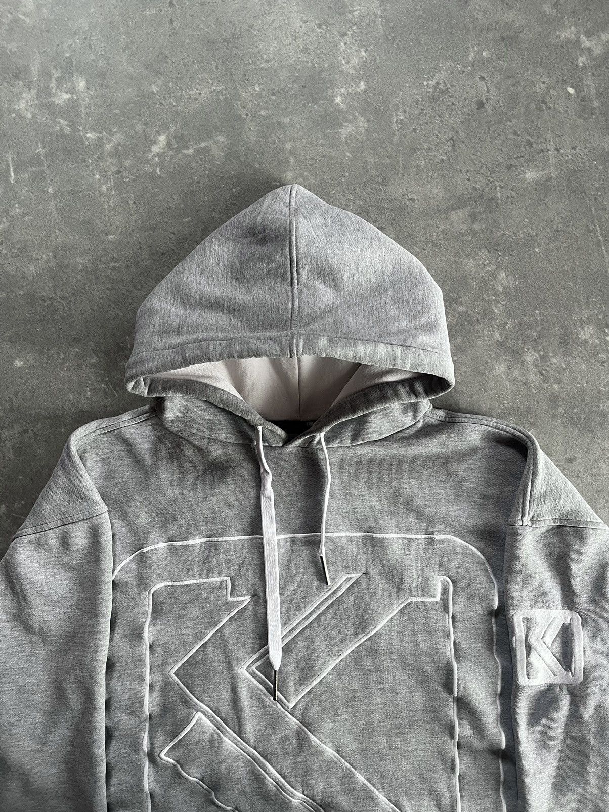 Karl Kani Karl Kani Big K Logo Baggy Grey Hoodie XL XXL Boxy Rare Size US XL / EU 56 / 4 - 9 Thumbnail