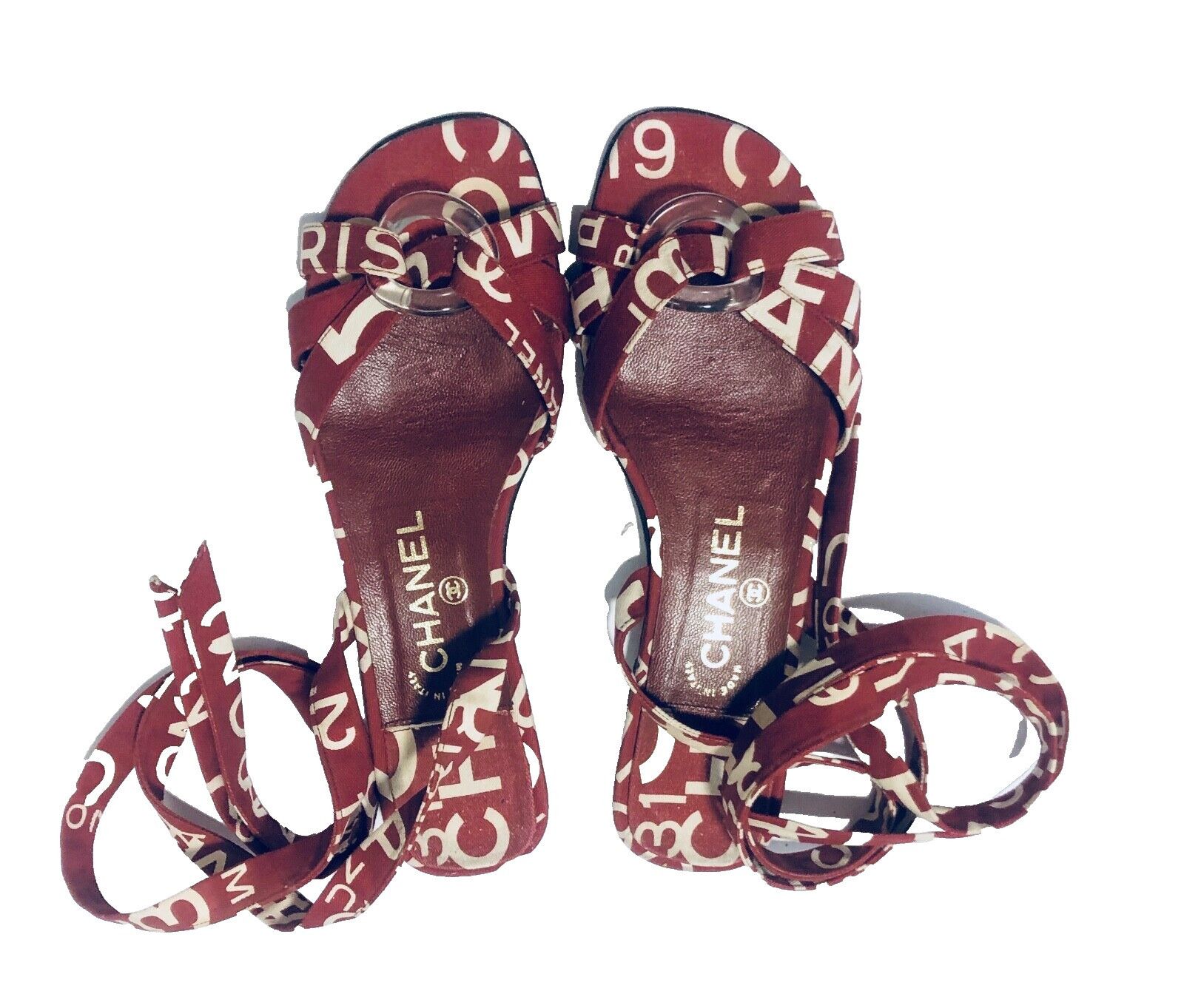 Chanel Chane 31 Rue de Cambon Vintage Sandals Size US 8.5 / IT 38.5 - 9 Thumbnail