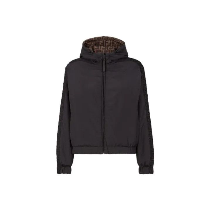 Fendi Fendi Reversible Hooded Jacket for Women 0079 Size S / US 4 / IT 40 - 1 Thumbnail
