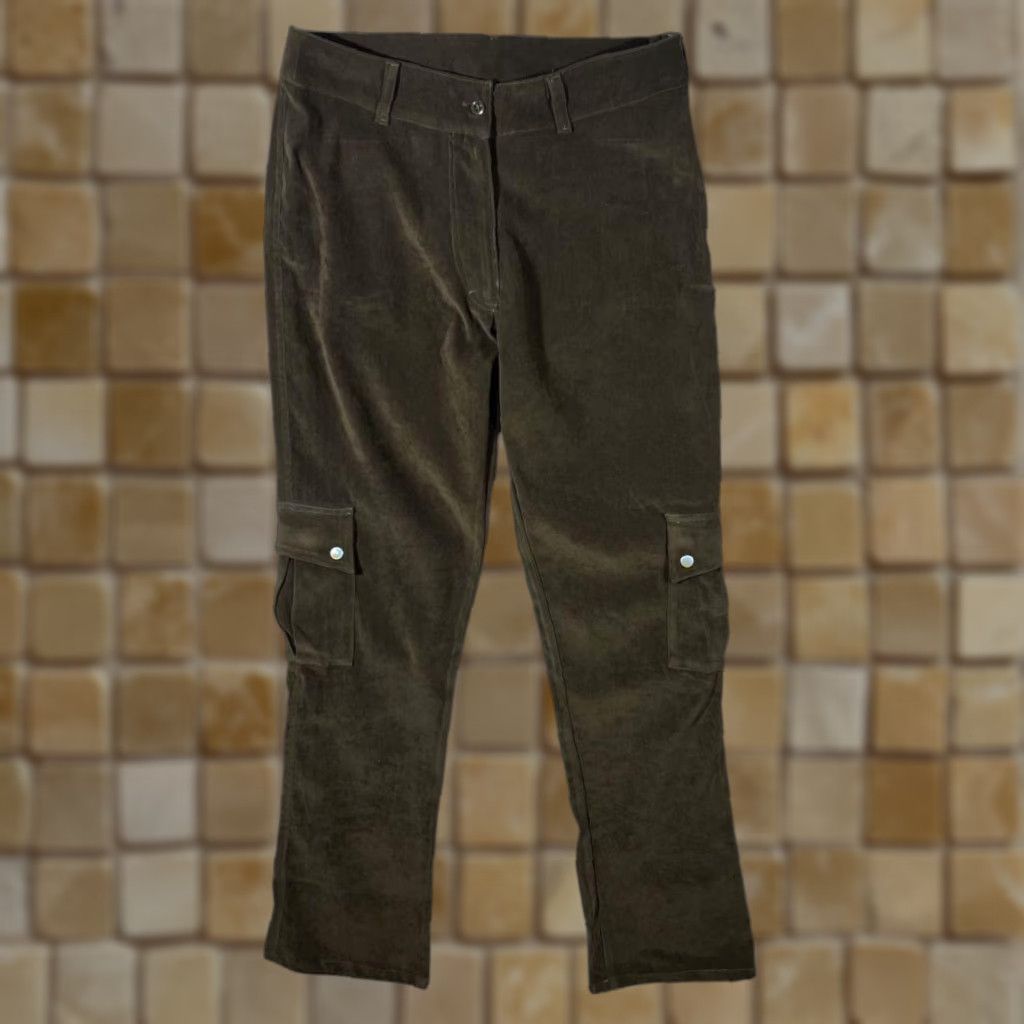 Vintage DOPE Early 00’s Moleskin Effect Y2K Skater Straight Leg Trousers Women’s UK 12 Brown-Khaki Cargo Casual (Mens, Womens) Size 34" / US 12 / IT 48 - 1 Thumbnail