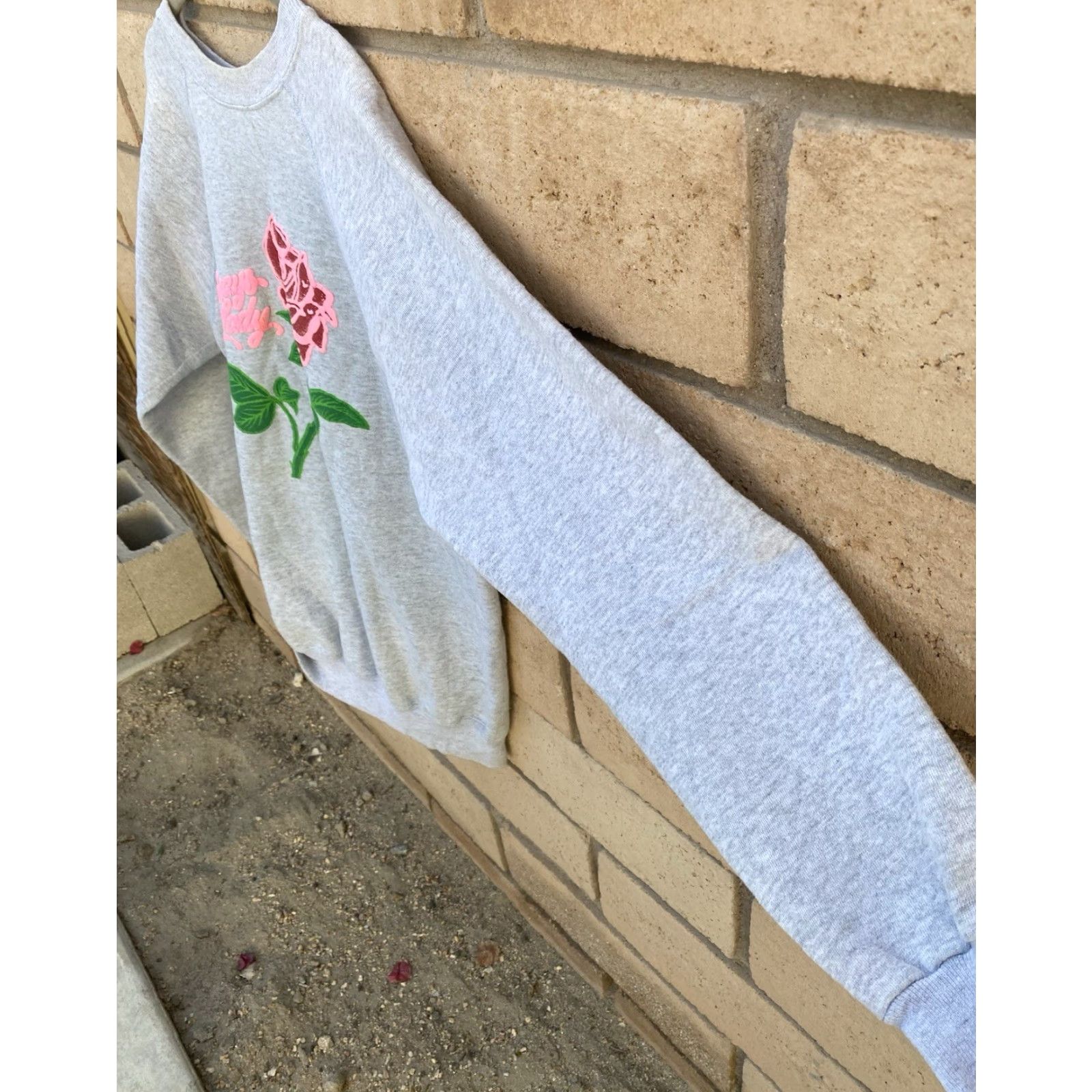 Vintage VINTAGE Hanes Her Way Graphic Sweatshirt Raglan Blue XL Ladies Crew Neck, Flower Print, Long Sleeve, Pullover, Raglan Sweatshirt, Vintage Size XL / US 12-14 / IT 48-50 - 3 Thumbnail