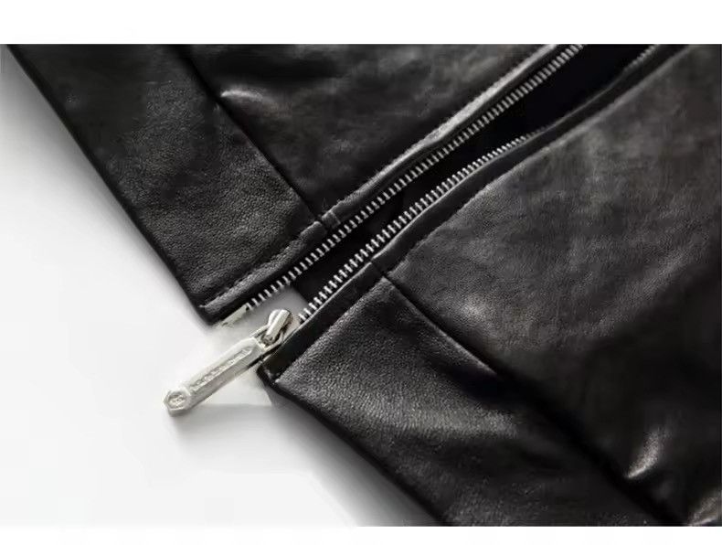 Japanese Brand × Leather Elegant Cool Black Pu Leather Vest Hoodie Size US XL / EU 56 / 4 - 10 Thumbnail