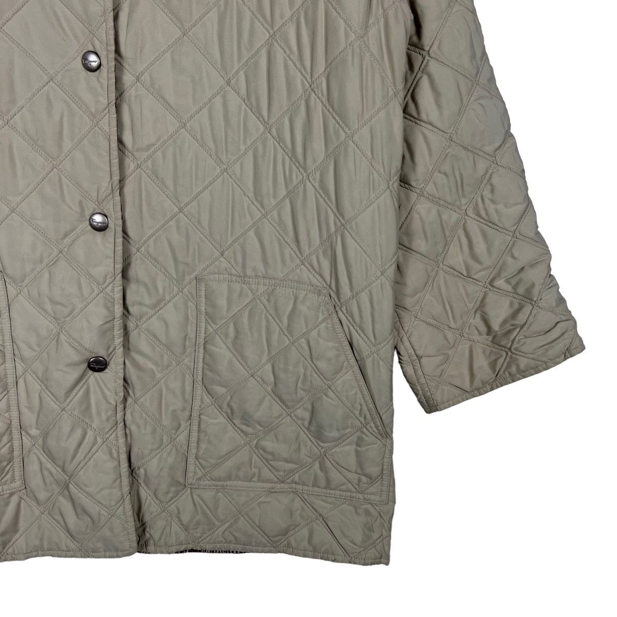 Salvatore Ferragamo 🔥 SALVATORE FERRAGAMO QUILTED DIAMOND JACKET MADE IN ITALY Size US M / EU 48-50 / 2 - 8 Thumbnail
