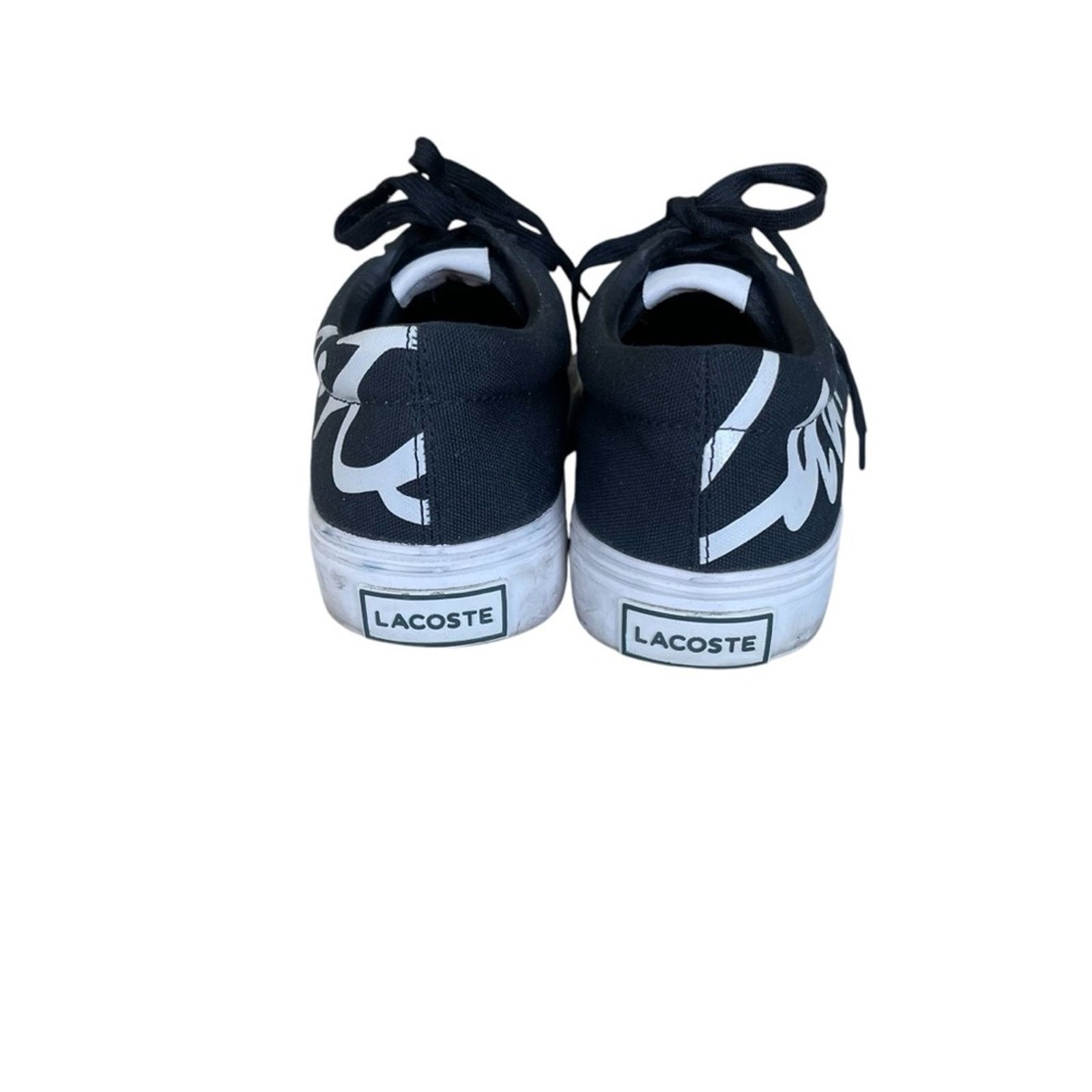 Lacoste Lacoste Jump Serve Lace Up Men Canvas Sneakers Black Size 8 Size US 8 / EU 41 - 4 Thumbnail