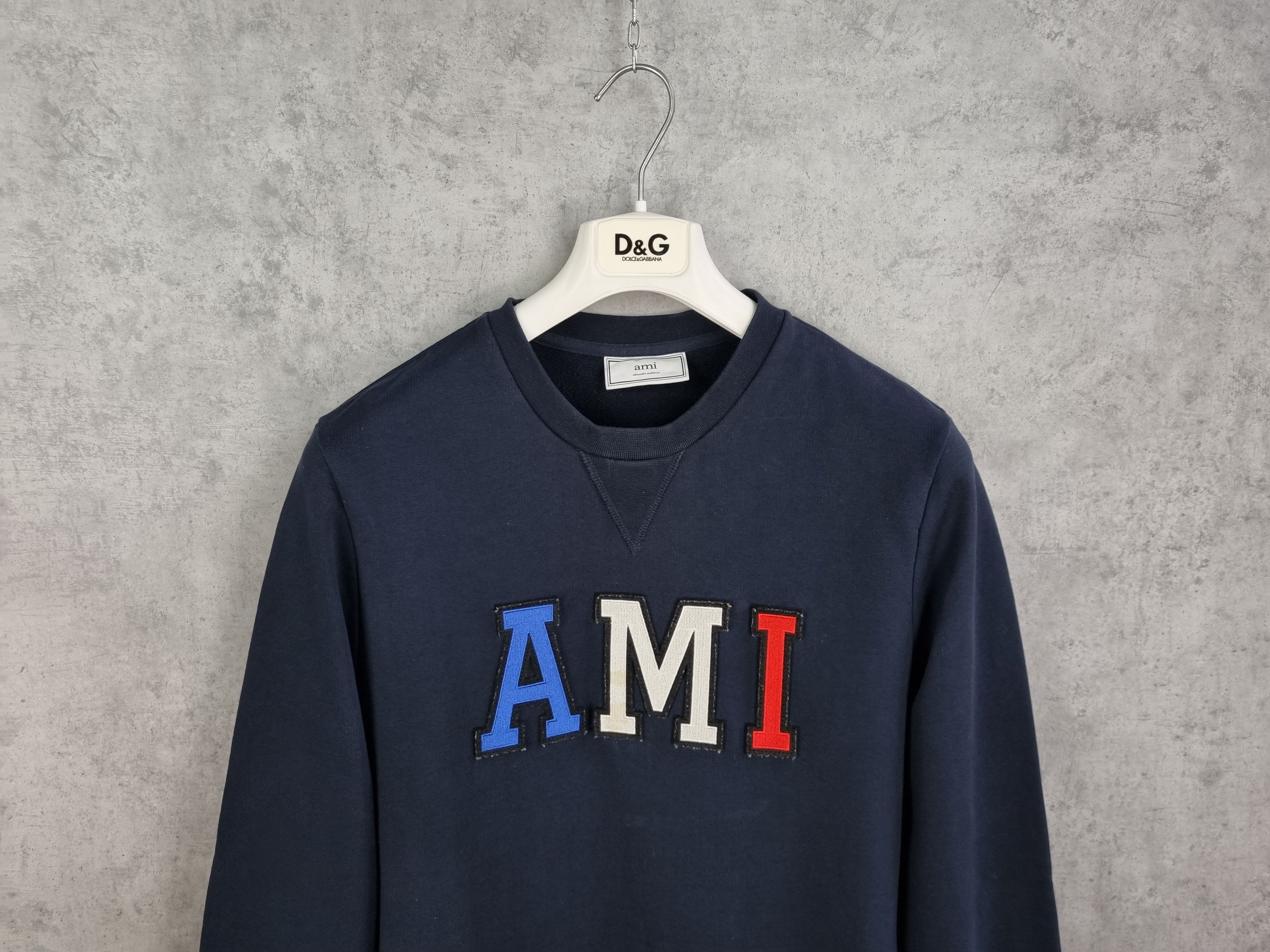 AMI AMI Spellout Embroidered Big Logo Sweatshirt Size S / US 4 / IT 40 - 6 Thumbnail
