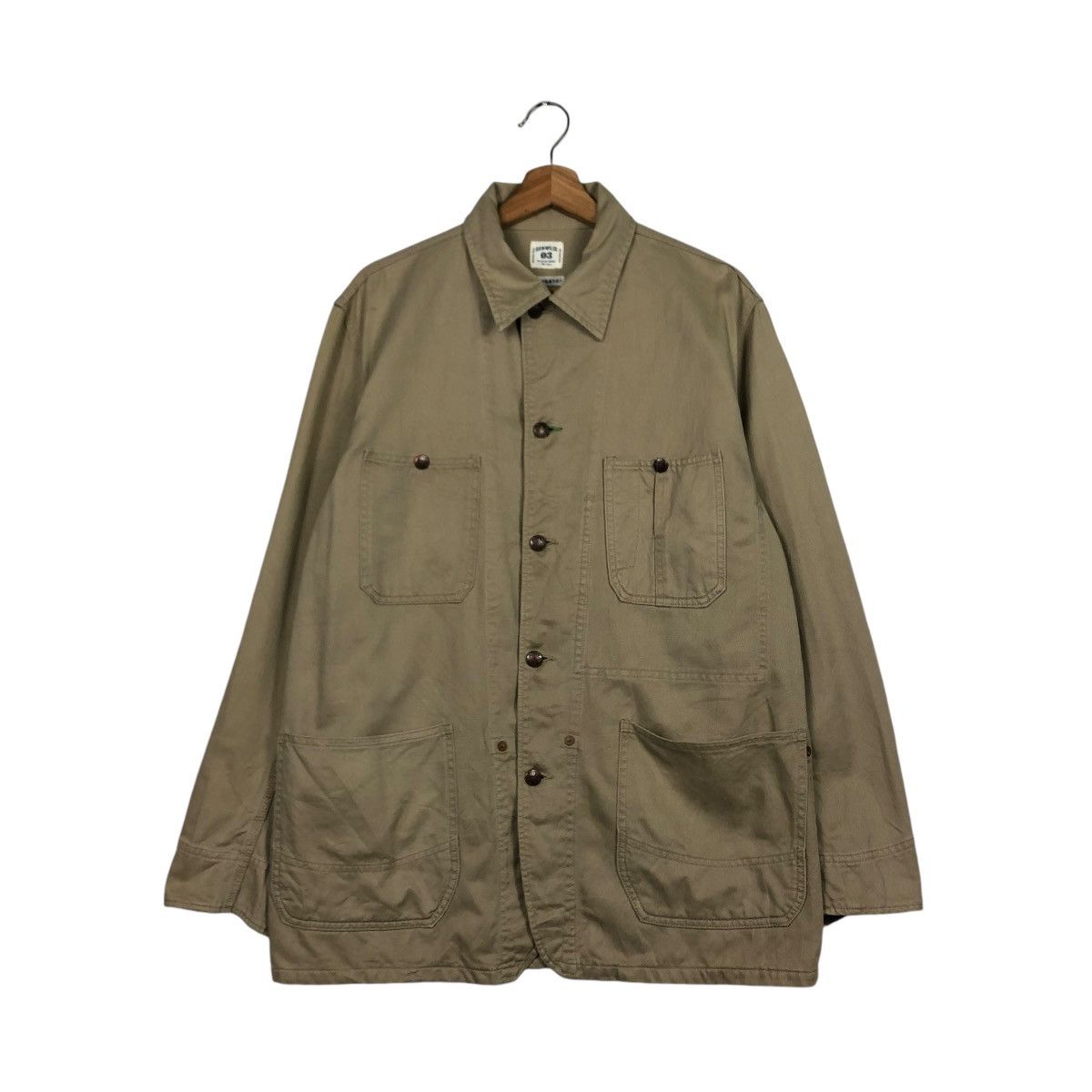 45rpm 🔥VINTAGE CHORE WORKER JACKET H.R.M MFG CO ARIGATO JAPAN Size US M / EU 48-50 / 2 - 3 Thumbnail