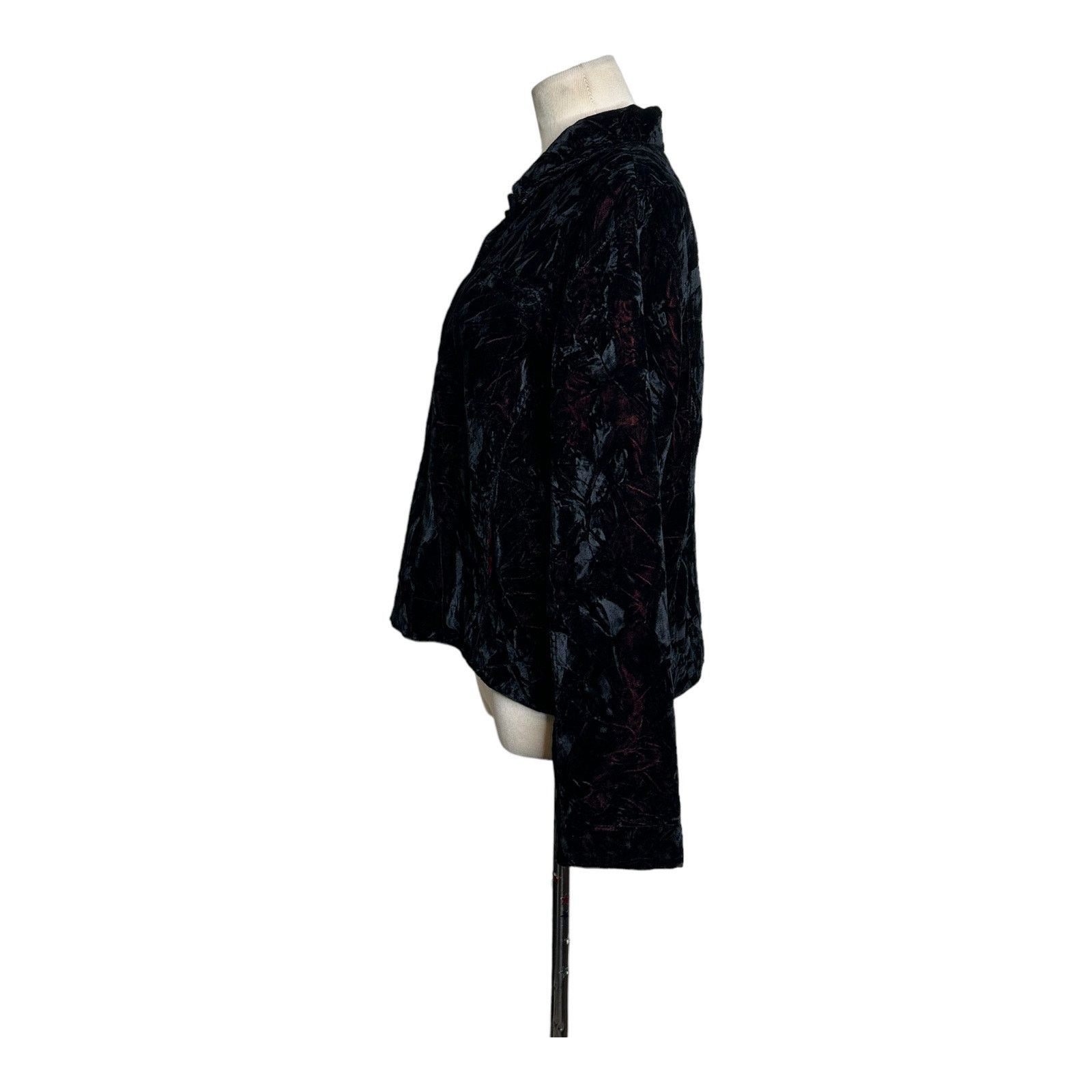 Chicos Chico's Design crushed velvet button jacket size 1 - M Size M / US 6-8 / IT 42-44 - 8 Thumbnail