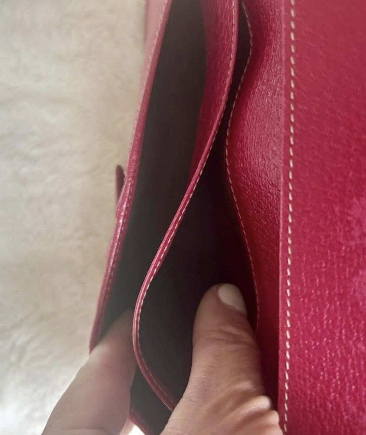 Gucci 🩷AUTHENTIC GUCCI WALLET IN BEIGE GG CANVAS HOT PINK LEATHER🩷 Size ONE SIZE - 7 Thumbnail