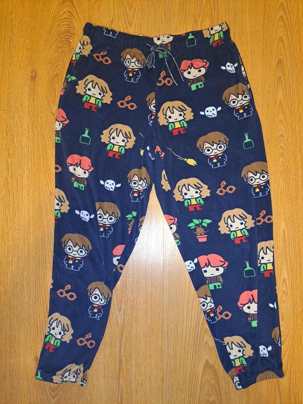 Designer HARRY POTTER Pajamas Pants Kids Small 4-6 Blue Graphic Size ONE SIZE - 1 Thumbnail
