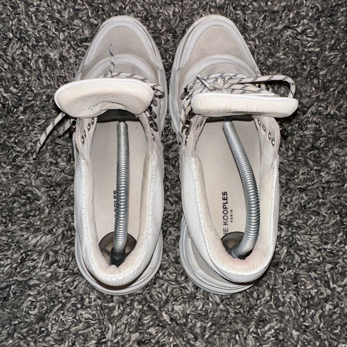 The Kooples The Kooples White Leather Chunky Sole Sneakers size 40 EU Size US 9 / IT 39 - 7 Thumbnail