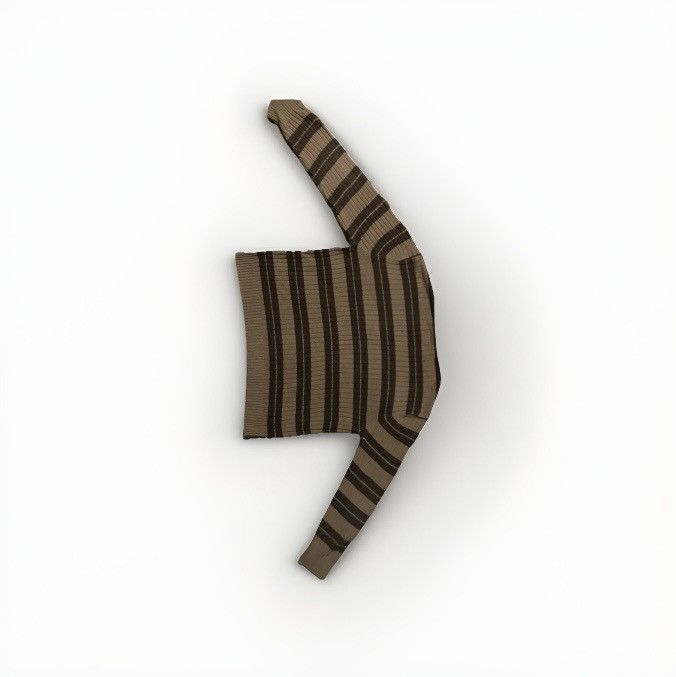 St. Johns Bay St. John’s Bay XL Brown Stripe Knit Sweater Size US XL / EU 56 / 4 - 2 Thumbnail
