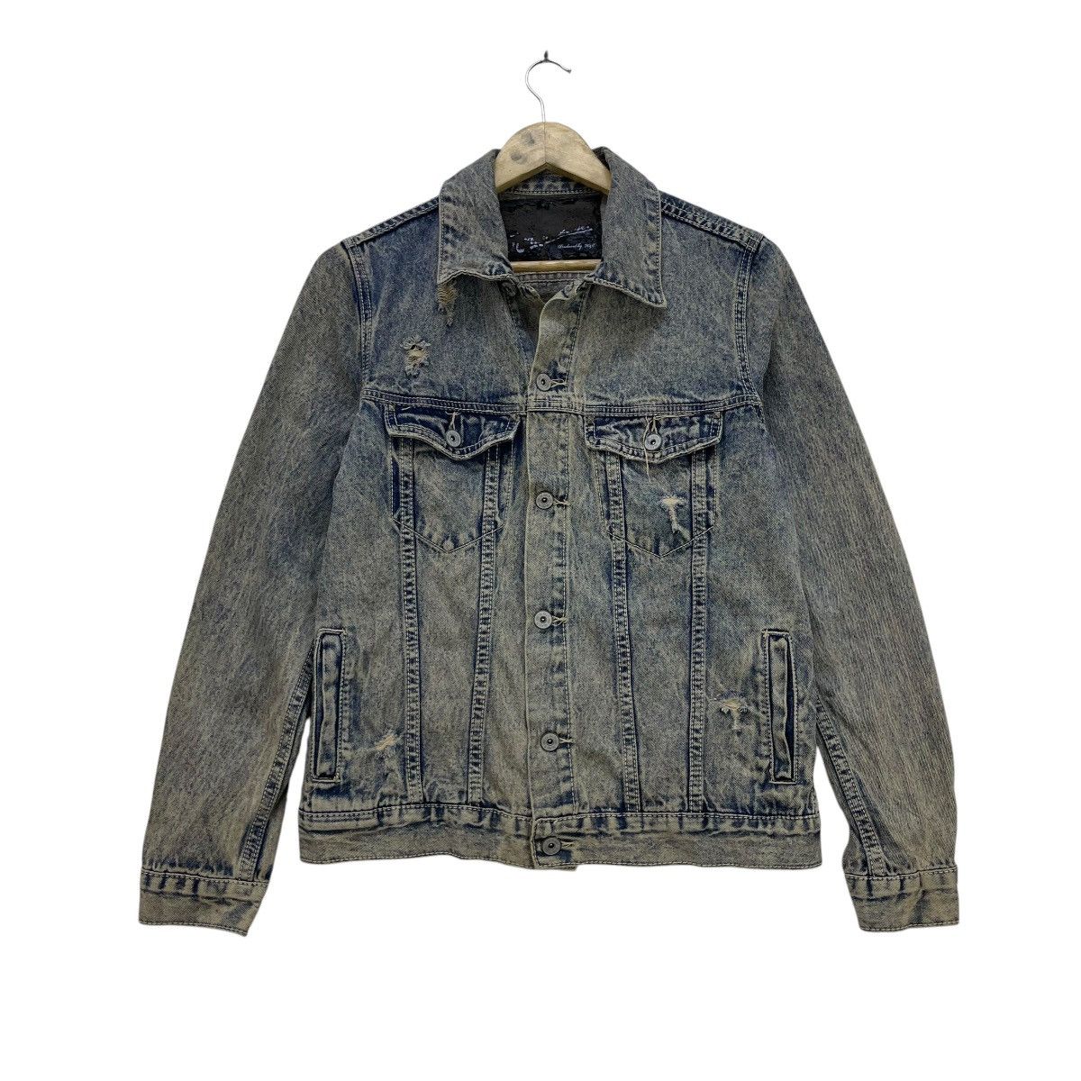 Japanese Brand × Levi's × Vintage Vintage Distressed Heaven Japanese Brand Acid Wash Jacket Size M / US 6-8 / IT 42-44 - 1 Thumbnail