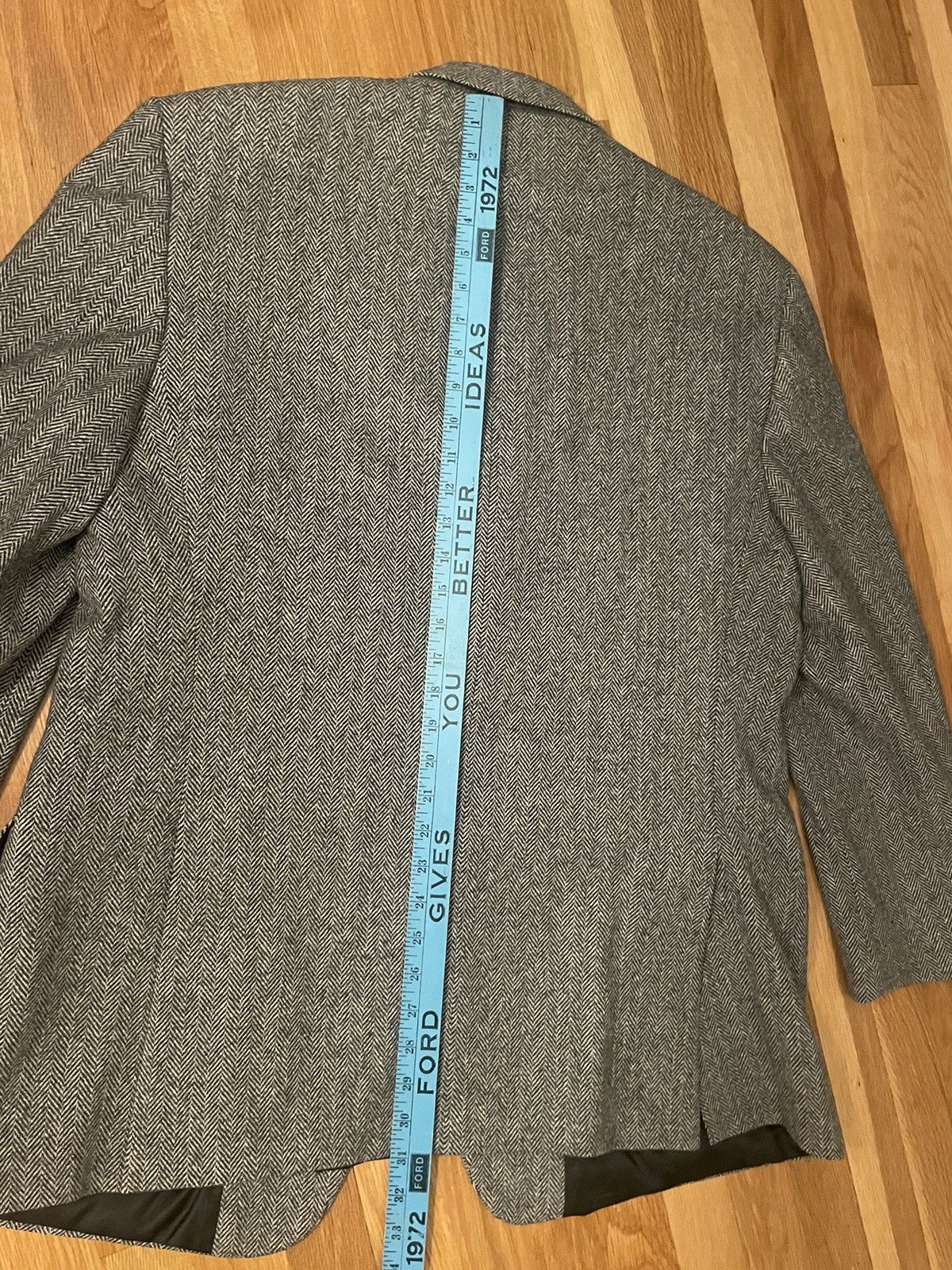 Brooks Brothers Brooks Brothers Wool Herringbone 3 Button Blazer Jacket Size 46R - 8 Thumbnail