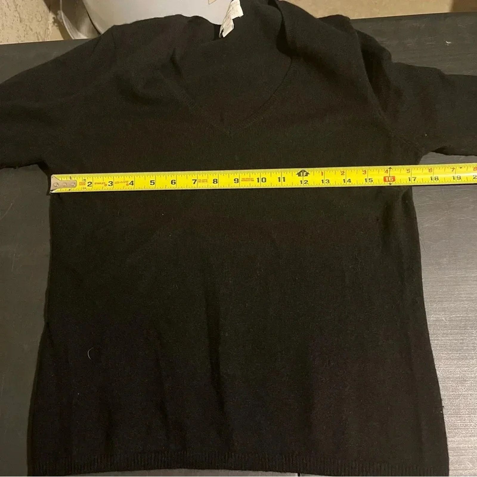 Charter Club Charter Club Cashmere Black Long Sleeve Sweater Medium Size M / US 6-8 / IT 42-44 - 6 Thumbnail