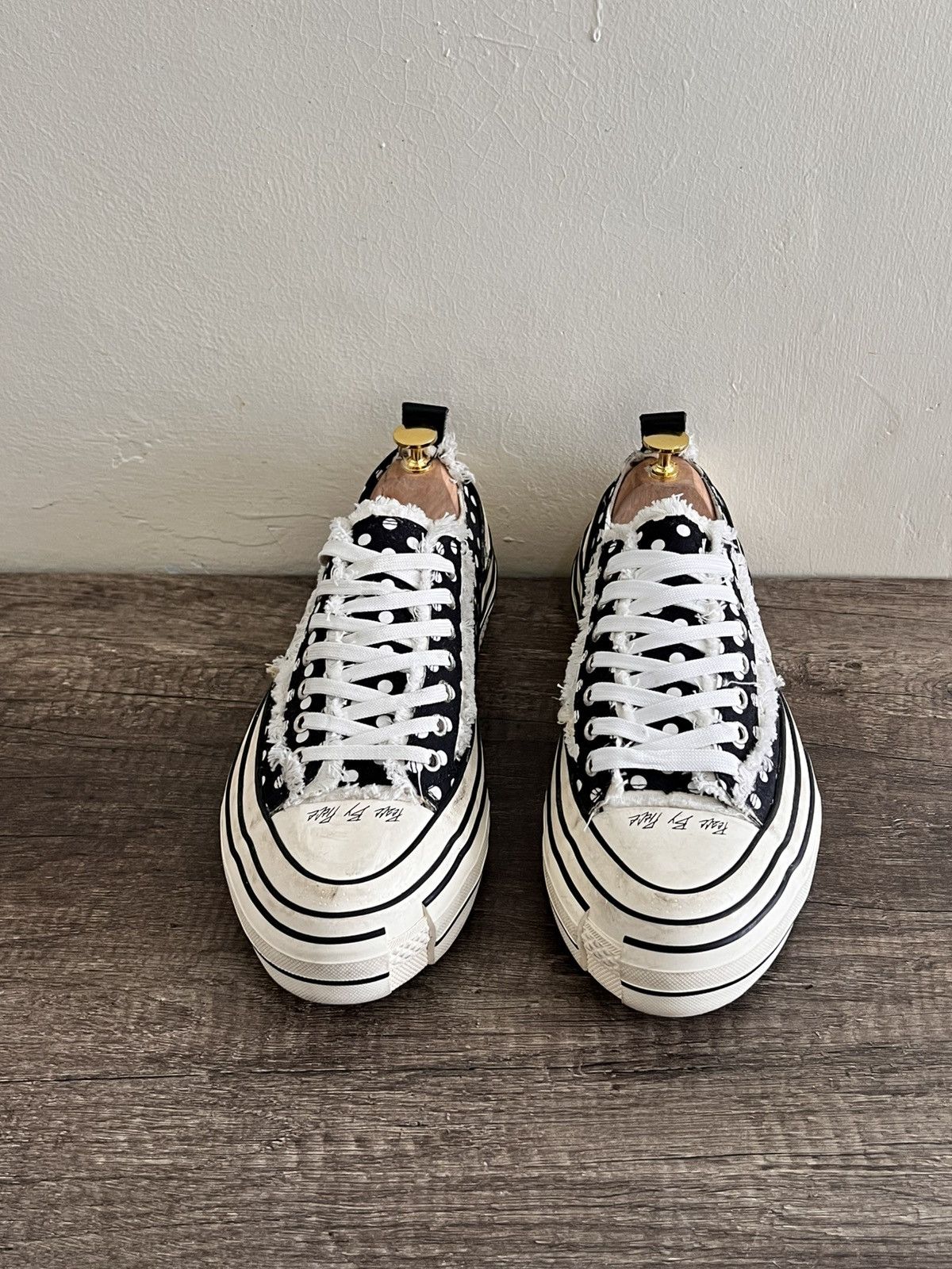 Yohji Yamamoto × xVESSEL G.O.P. Lows Black/white Chunkies Size US 8.5 / EU 41-42 - 4 Thumbnail