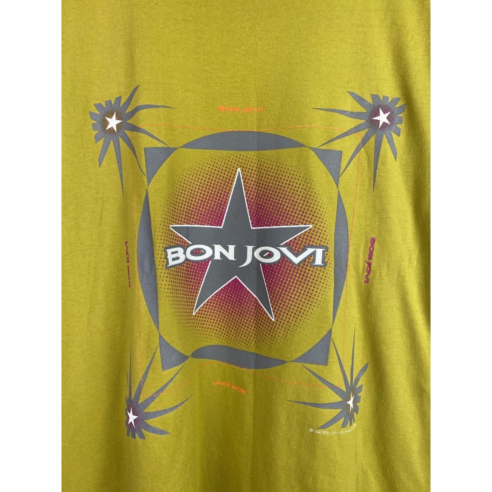 Band Tees Bon Jovi vintage 90s World Tour 1996 band t shirt size ~ xl Size US XL / EU 56 / 4 - 8 Thumbnail