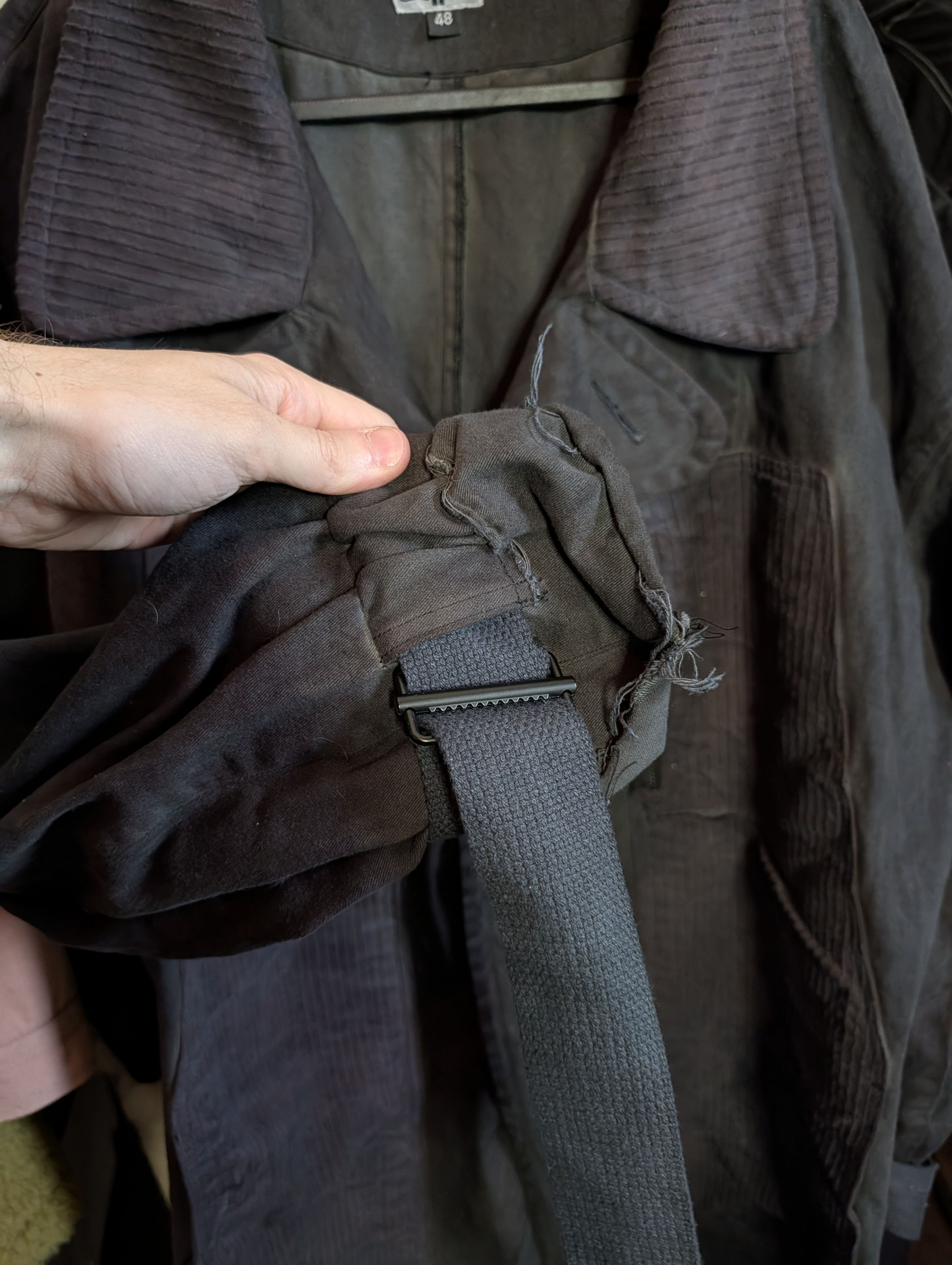 Zam Barrett BEAST COAT Black Garment Dyed Cotton Corduroy Trim Size US M / EU 48-50 / 2 - 5 Thumbnail