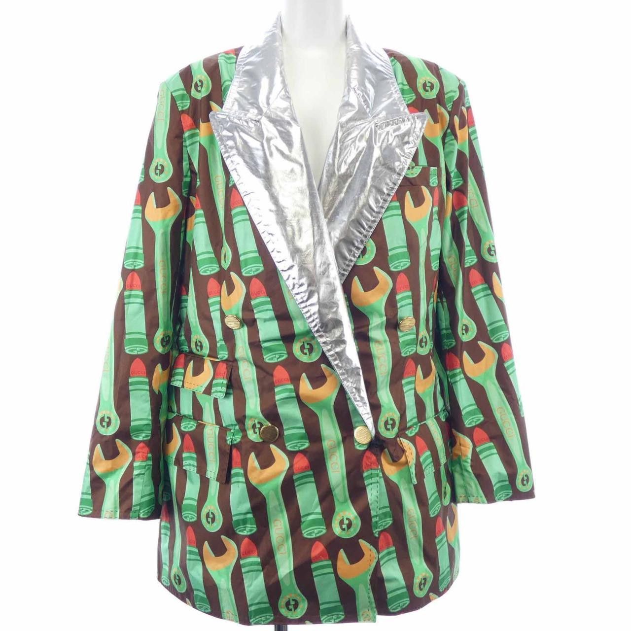 Gucci Gucci Gucci 740827 ZAMVH Silk Jacket Others Outerwear 740827 ZAMVH DUTY FREE for USA Size ONE SIZE - 1 Thumbnail