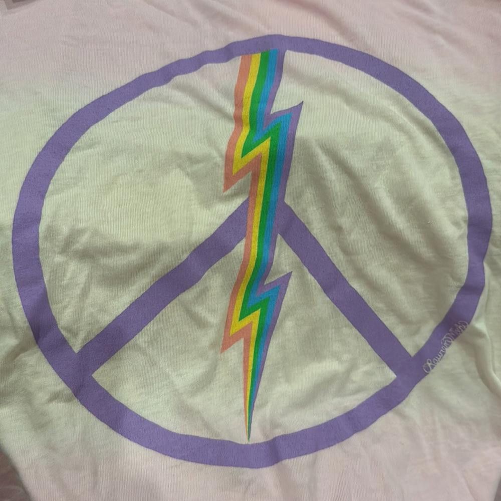 Designer Lauren Moshi x Aqua Pink Ombré Tee Lightning Bolt Small Size S / US 4 / IT 40 - 4 Thumbnail