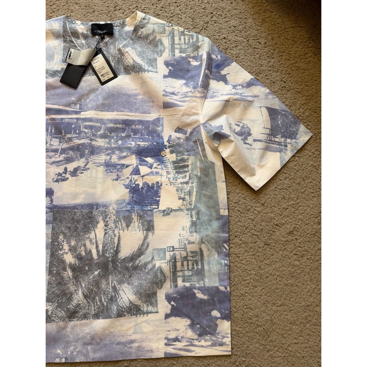 3.1 Phillip Lim 3.1 PHILLIP LIM BOXY POSTCARD PRINT WOVEN TOP Size US M / EU 48-50 / 2 - 12 Thumbnail