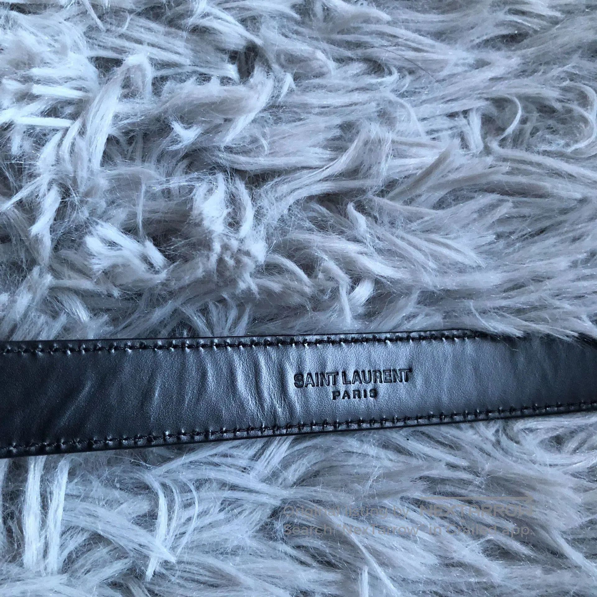Saint Laurent Paris Saint Laurent SLP Engraved Leather Belt. Size ONE SIZE - 4 Thumbnail