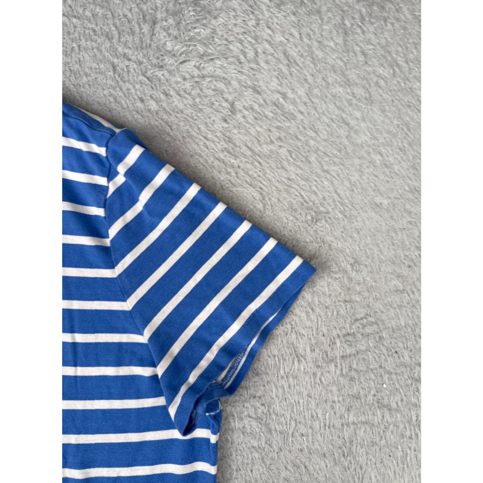 Tommy Hilfiger Tommy Hilfiger Shirt Women Adult XL Blue Striped Scoop Neck Short Sleeve Logo T-Shirt Casual Womens Size XL / US 12-14 / IT 48-50 - 2 Thumbnail