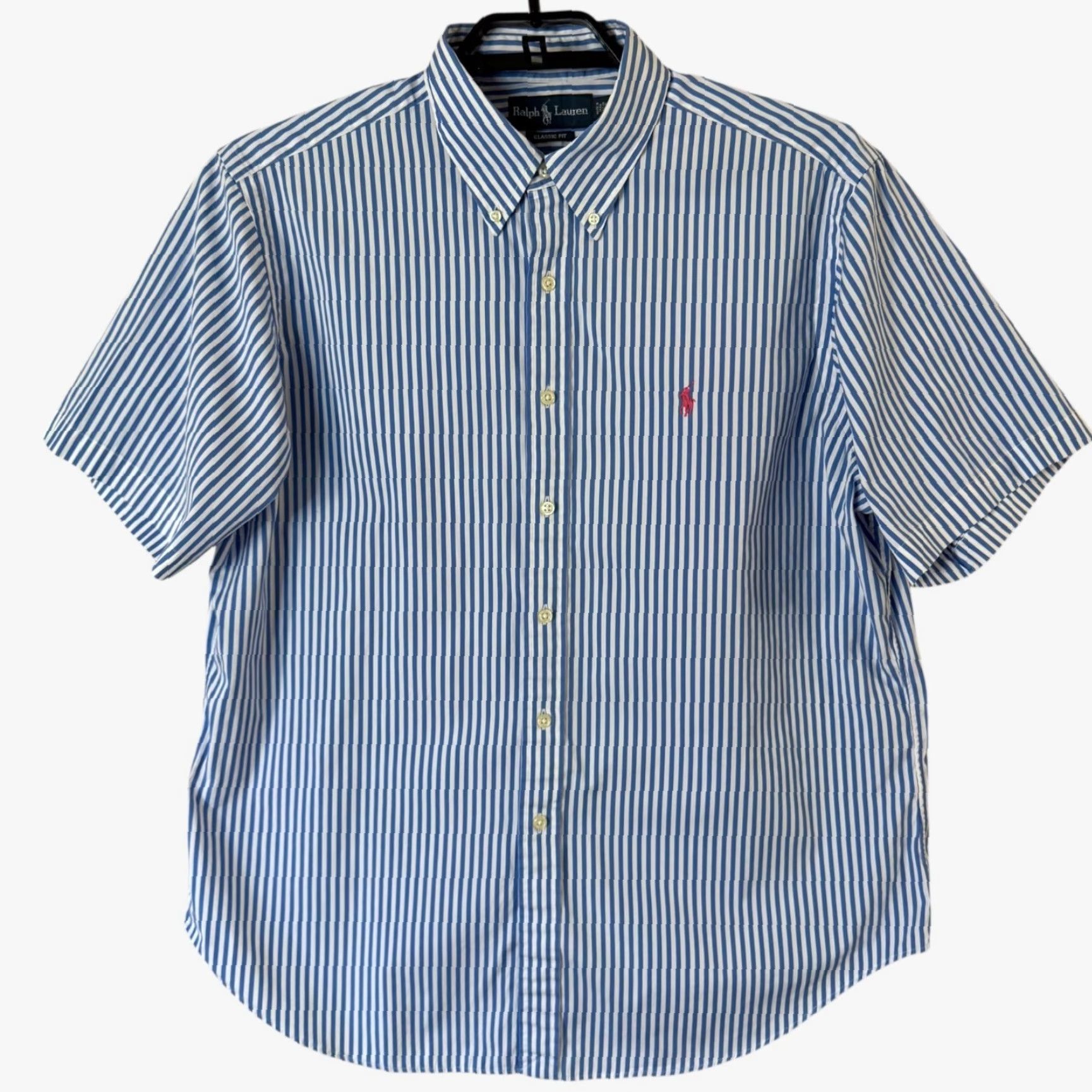 Ralph Lauren Ralph Lauren Striped Button-Down Shirt Blue XL Men’s 100% Cotton Preppy Classic Button-Up Size US XL / EU 56 / 4 - 2 Thumbnail