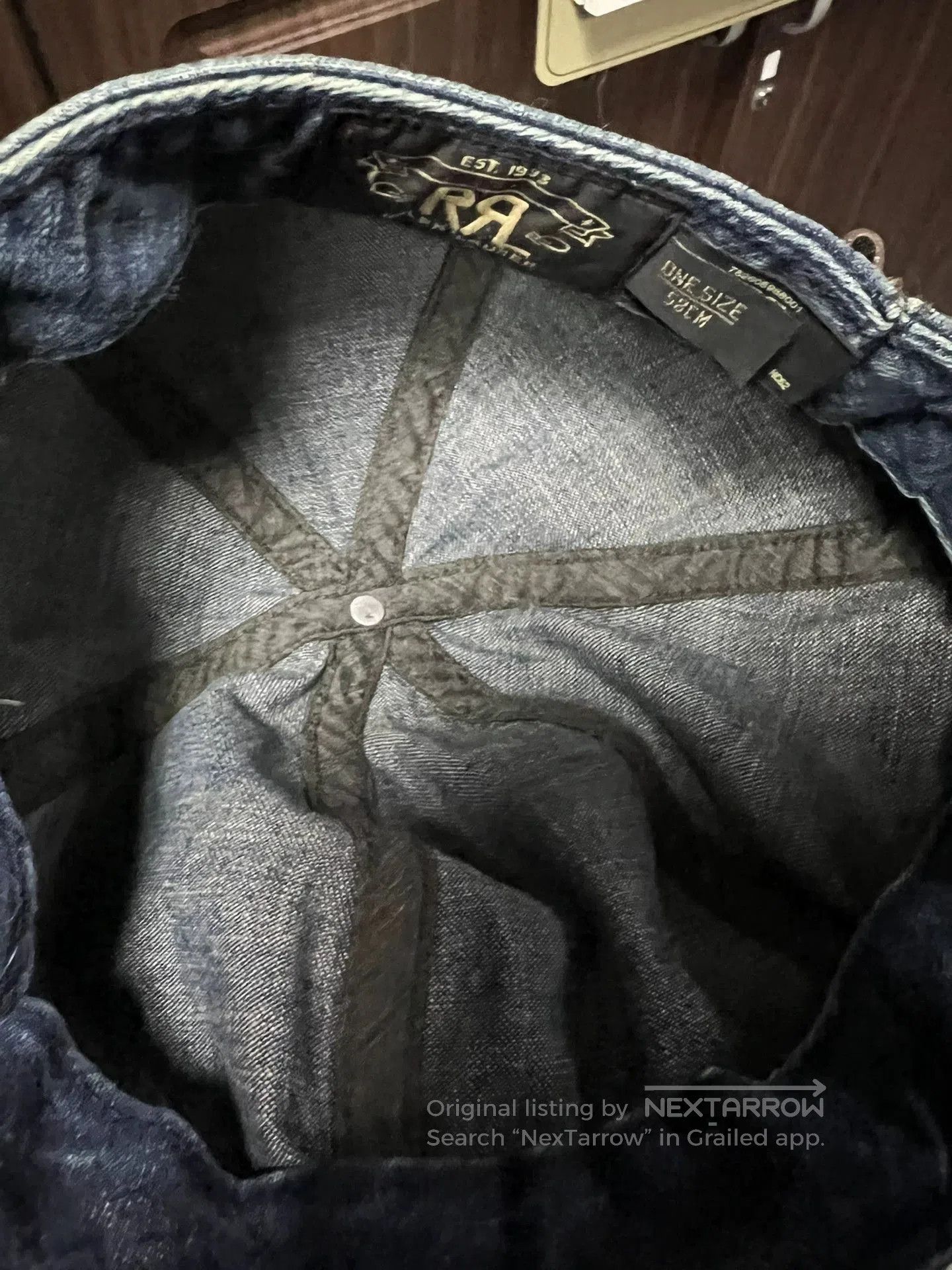 RRL Ralph Lauren RRL Denim Hat in One Size. Size ONE SIZE - 5 Thumbnail