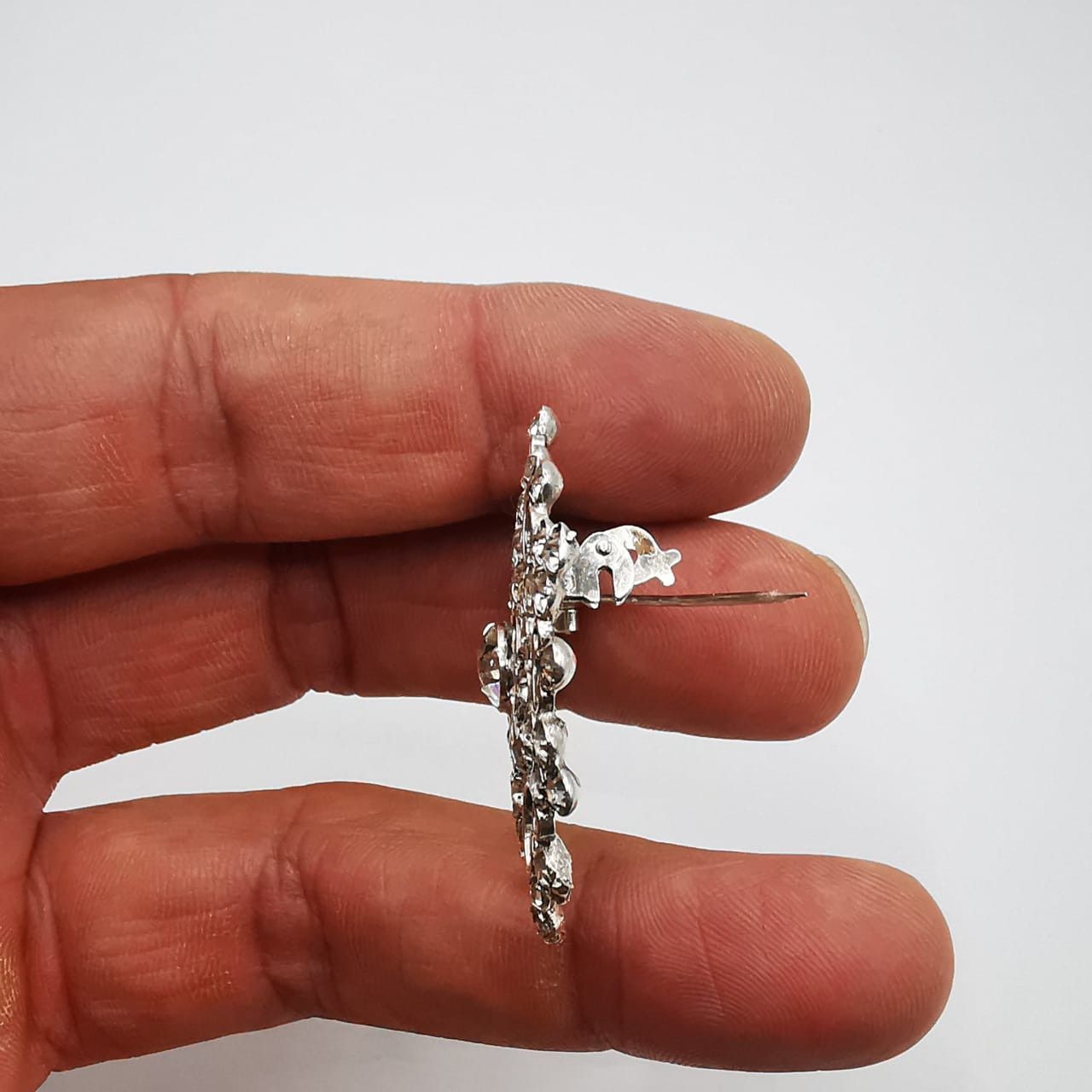 Sterling Silver Vintage Brooch Pendant Star made of 875 silver,Zircon 6.96 g Size ONE SIZE - 3 Thumbnail