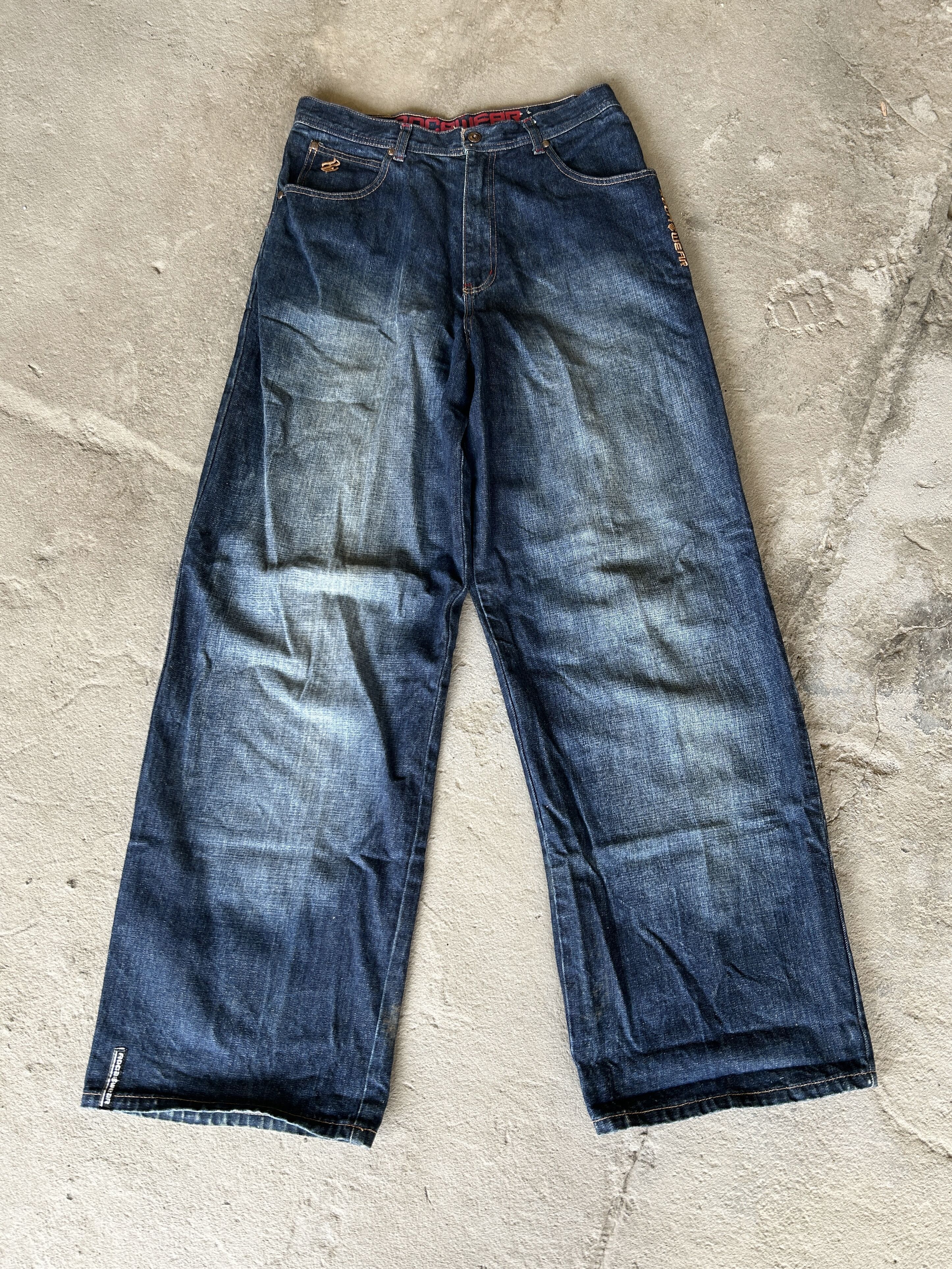 Vintage JNCO Style Rave Baggy Rap Denim Jeans y2k sk8 90s Size US 32 / EU 48 - 2 Thumbnail