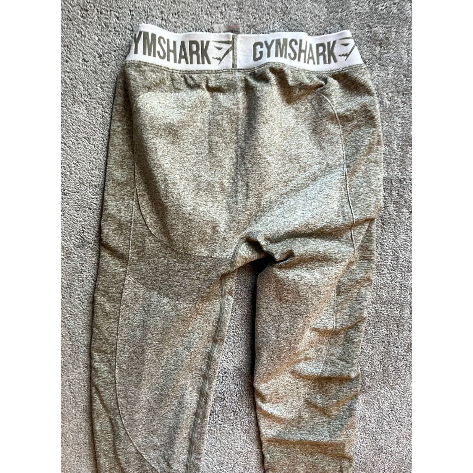 Gymshark Gymshark Green Compression Leggings Women’s Large Activewear Size 36" / US 14 / IT 50 - 4 Thumbnail