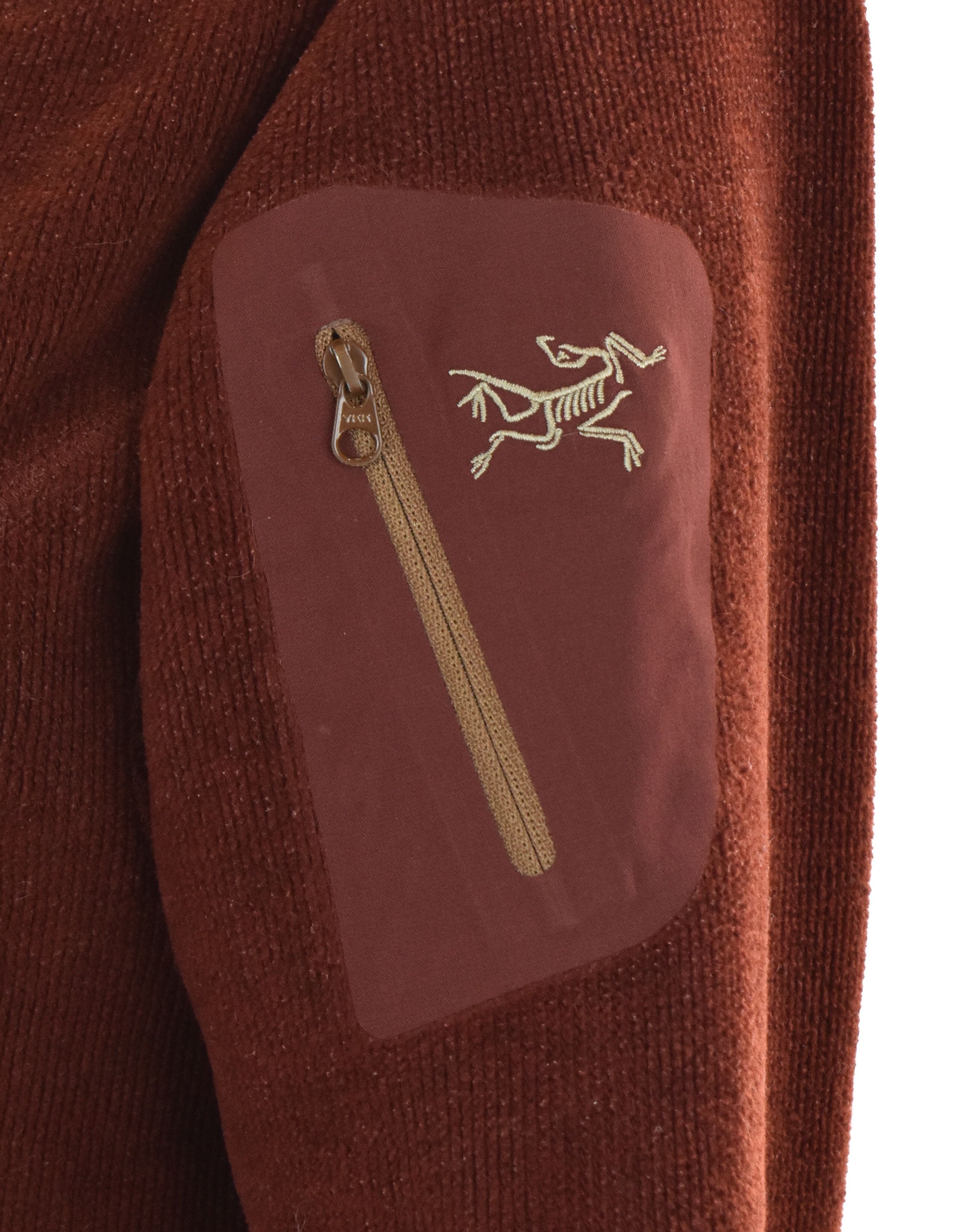 Arc'teryx ARCTERYX Polartec Fleece Jacket Logo Pocket Burgundy Size M / US 6-8 / IT 42-44 - 4 Thumbnail