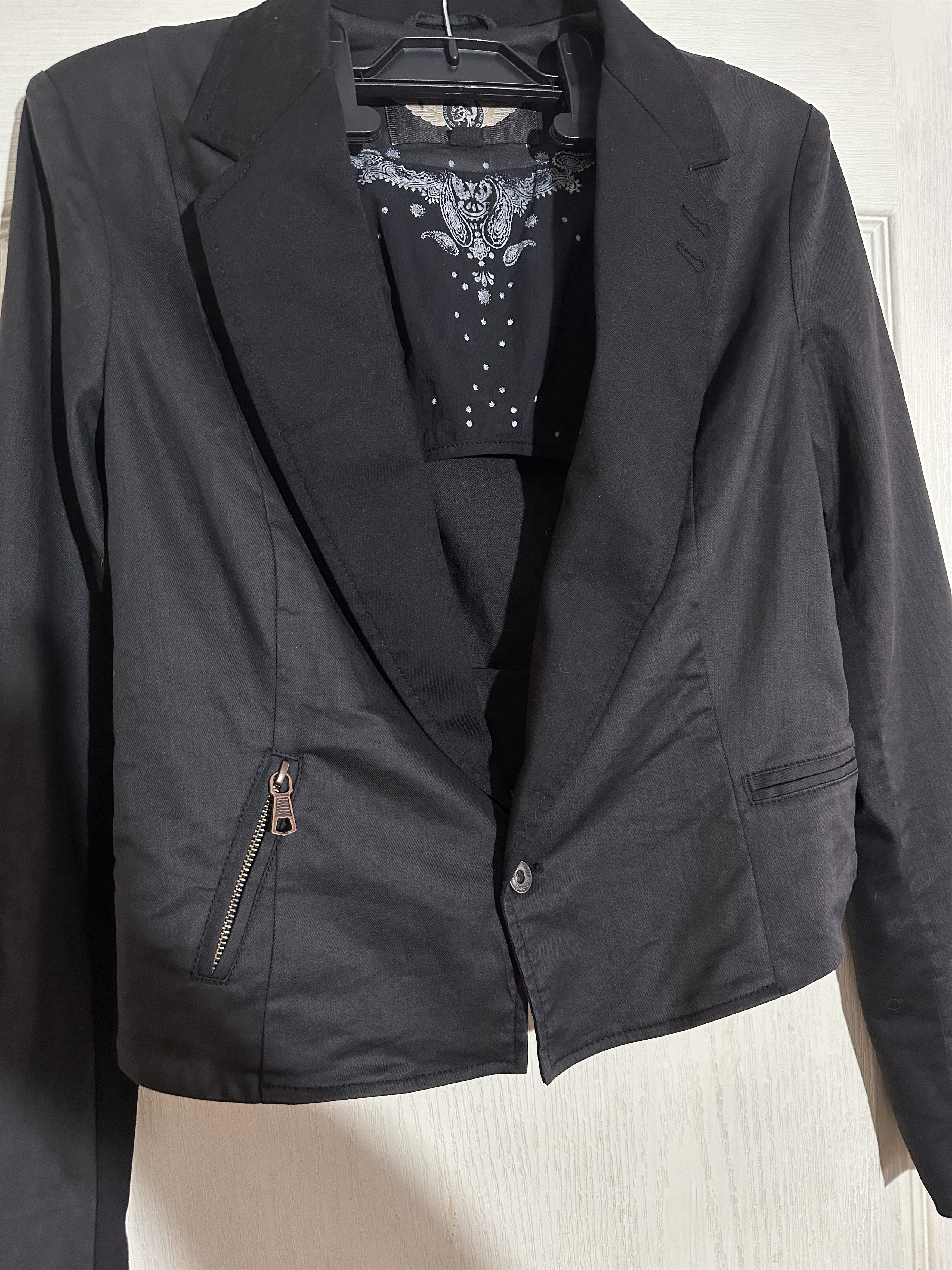 Diesel × Vintage Diesel women black blazzer Size M / US 6-8 / IT 42-44 - 2 Thumbnail