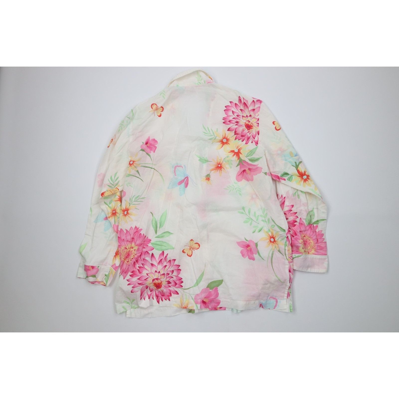 Victoria's Secret Vintage Victoria's Secret 2 Piece Flower Butterfly Pajamas Size M / US 6-8 / IT 42-44 - 6 Thumbnail