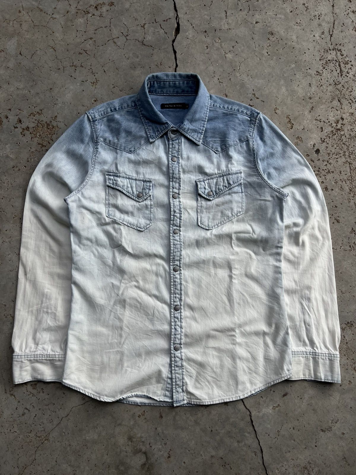 GOSTAR DE FUGA 2000s GOSTER DE FUGA TWO TONE WESTERN DENIM JACKET Size US S / EU 44-46 / 1 - 1 Thumbnail