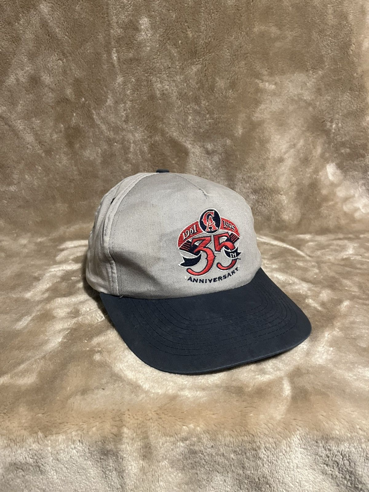 Majestic Vintage 90’s 1995 California Angels 35th Anniversary NBL Cap Size ONE SIZE - 1 Thumbnail