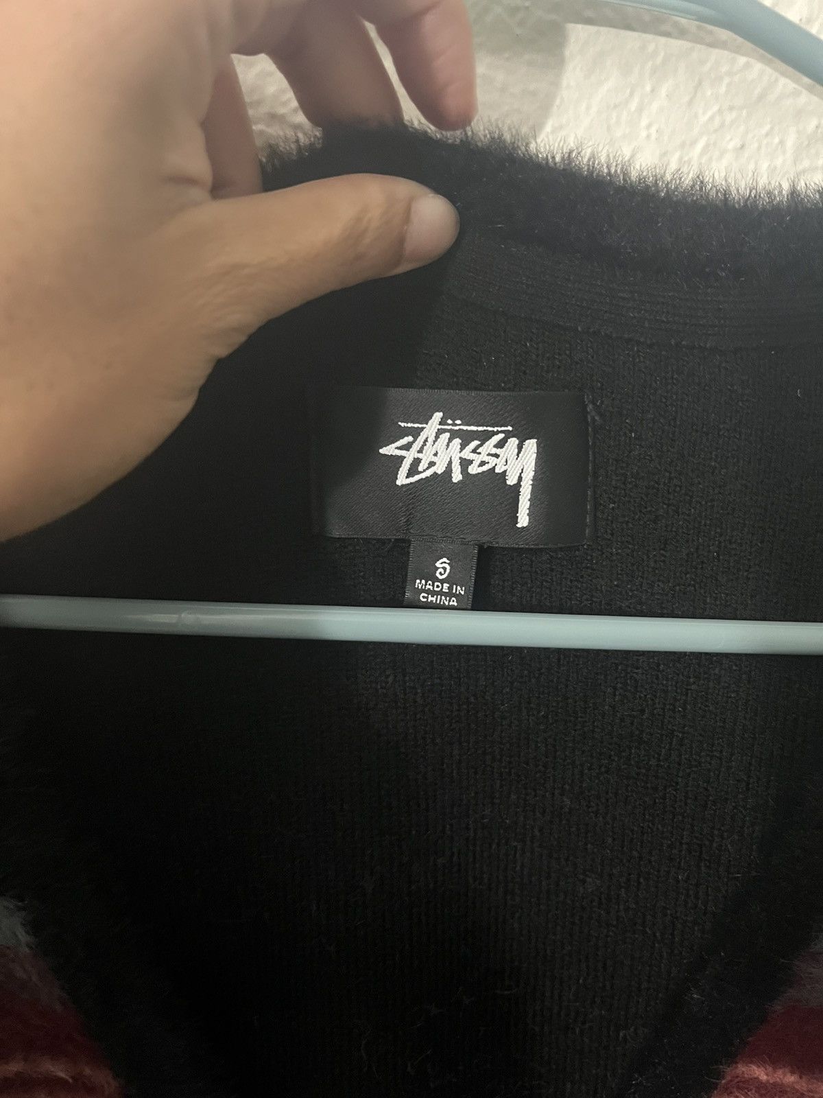 Stussy Stussy Shaggy Cardigan Sweater Mens S Small Fuzzy Striped Size US S / EU 44-46 / 1 - 2 Thumbnail