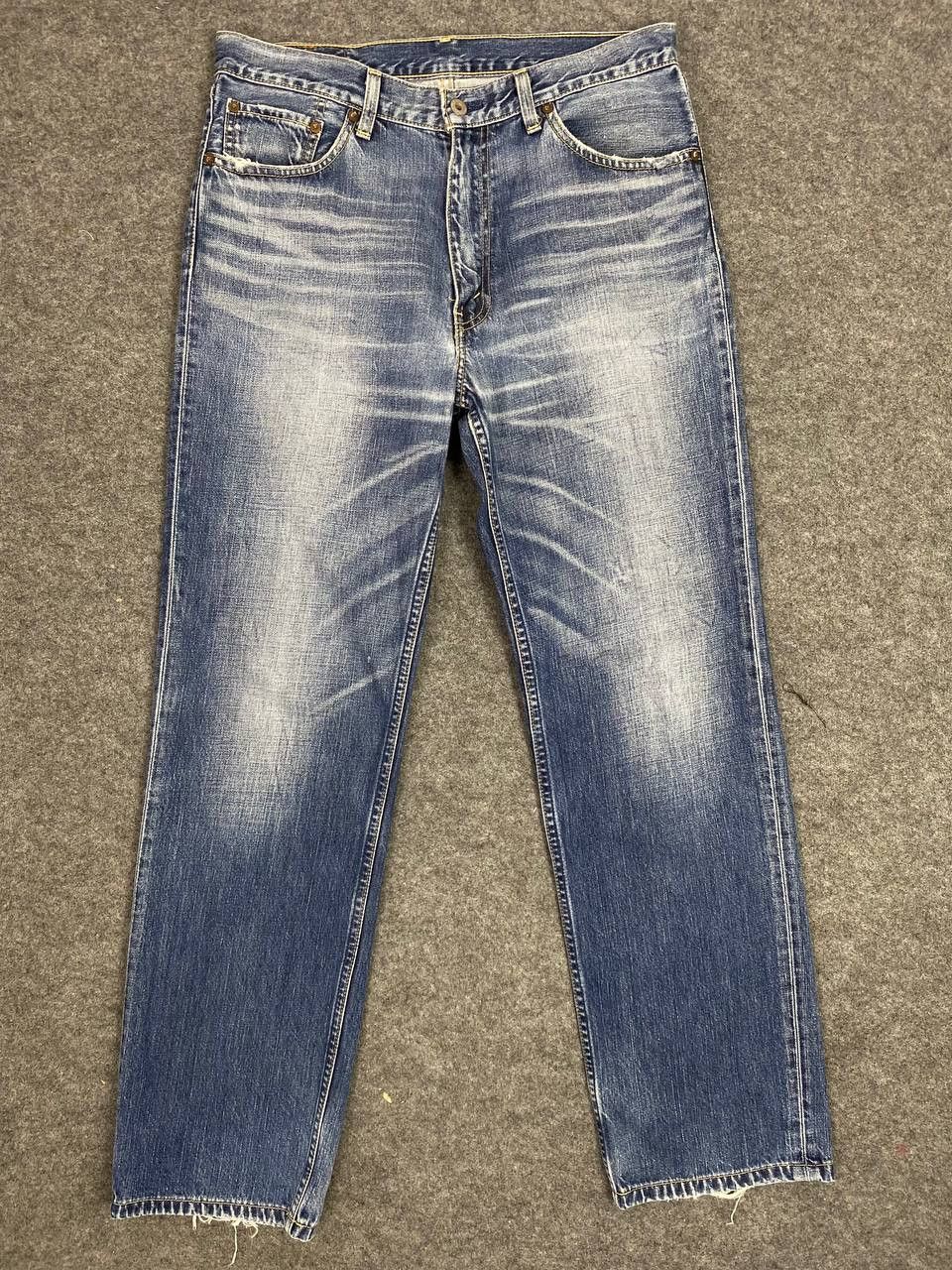 Levi's vintage levis 502 uneven faded denim nice design Size US 34 / EU 50 - 10 Thumbnail
