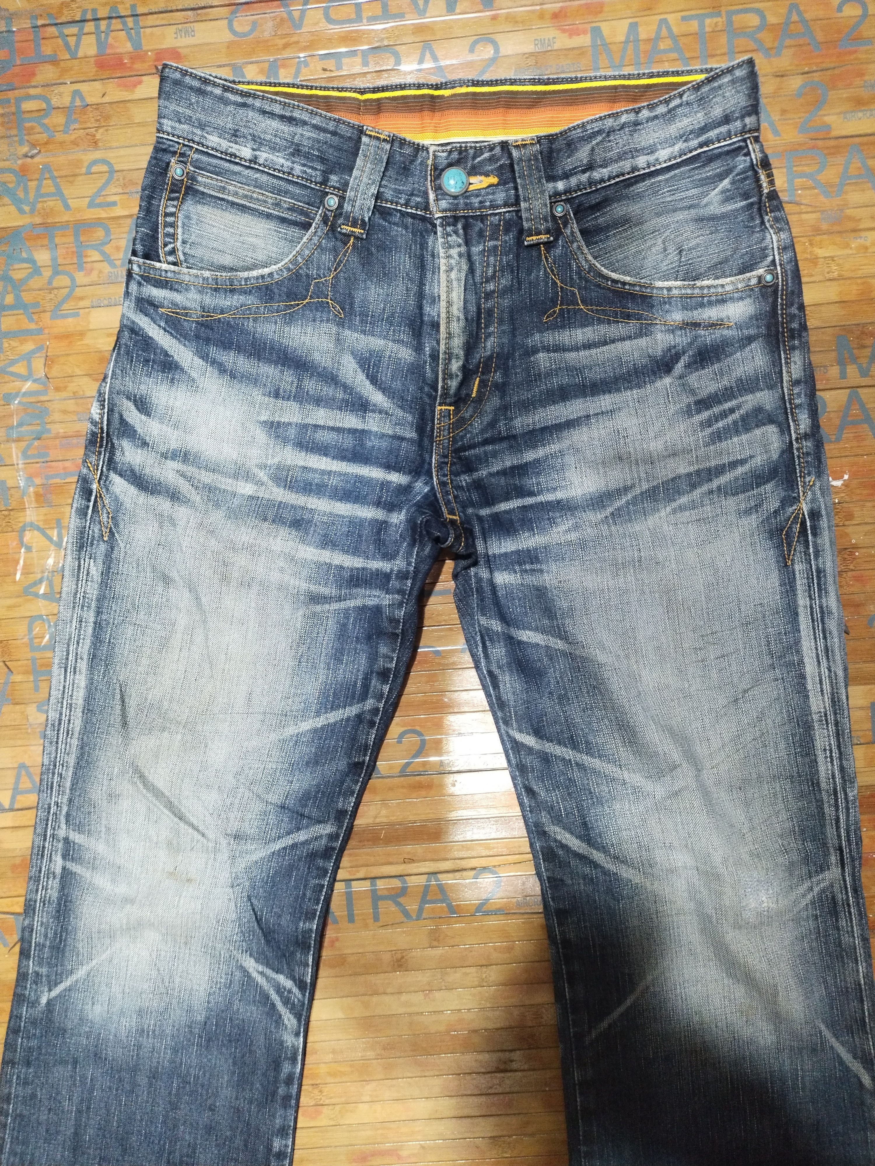 Edwin × Japanese Brand Edwin 503 "Genuine" Blue Trip Sz 32" Size US 32 / EU 48 - 10 Thumbnail