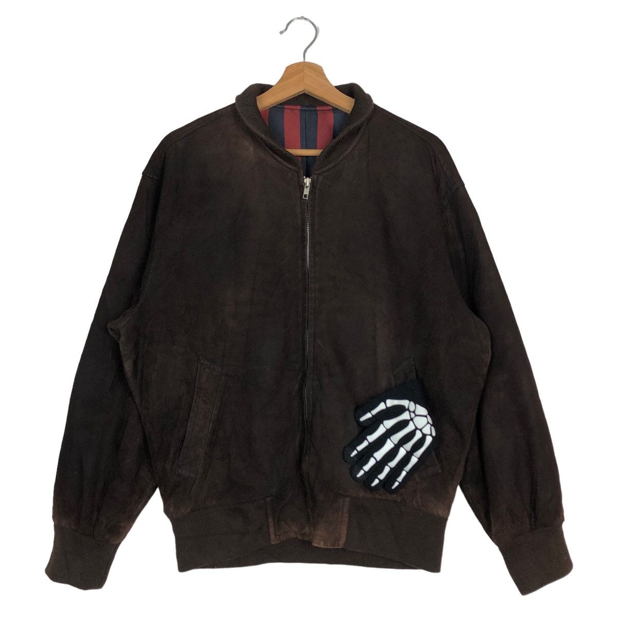 Issey Miyake 🔥90s VINTAGE GENUINE LEATHER BOMBER JACKET ROPE ISSEYMIYAKE Size US M / EU 48-50 / 2 - 2 Thumbnail