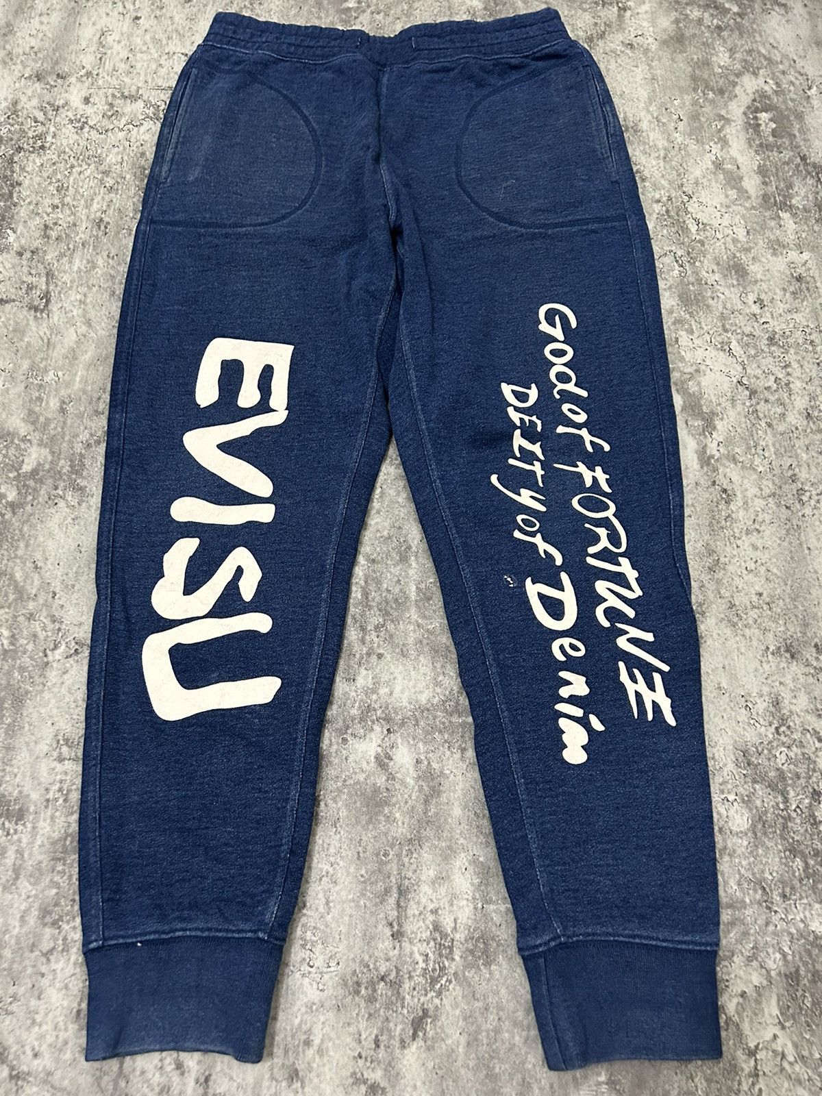 Evisu Evisu Custom Made God Of Fortune Jogger Pants Size US 32 / EU 48 - 3 Thumbnail
