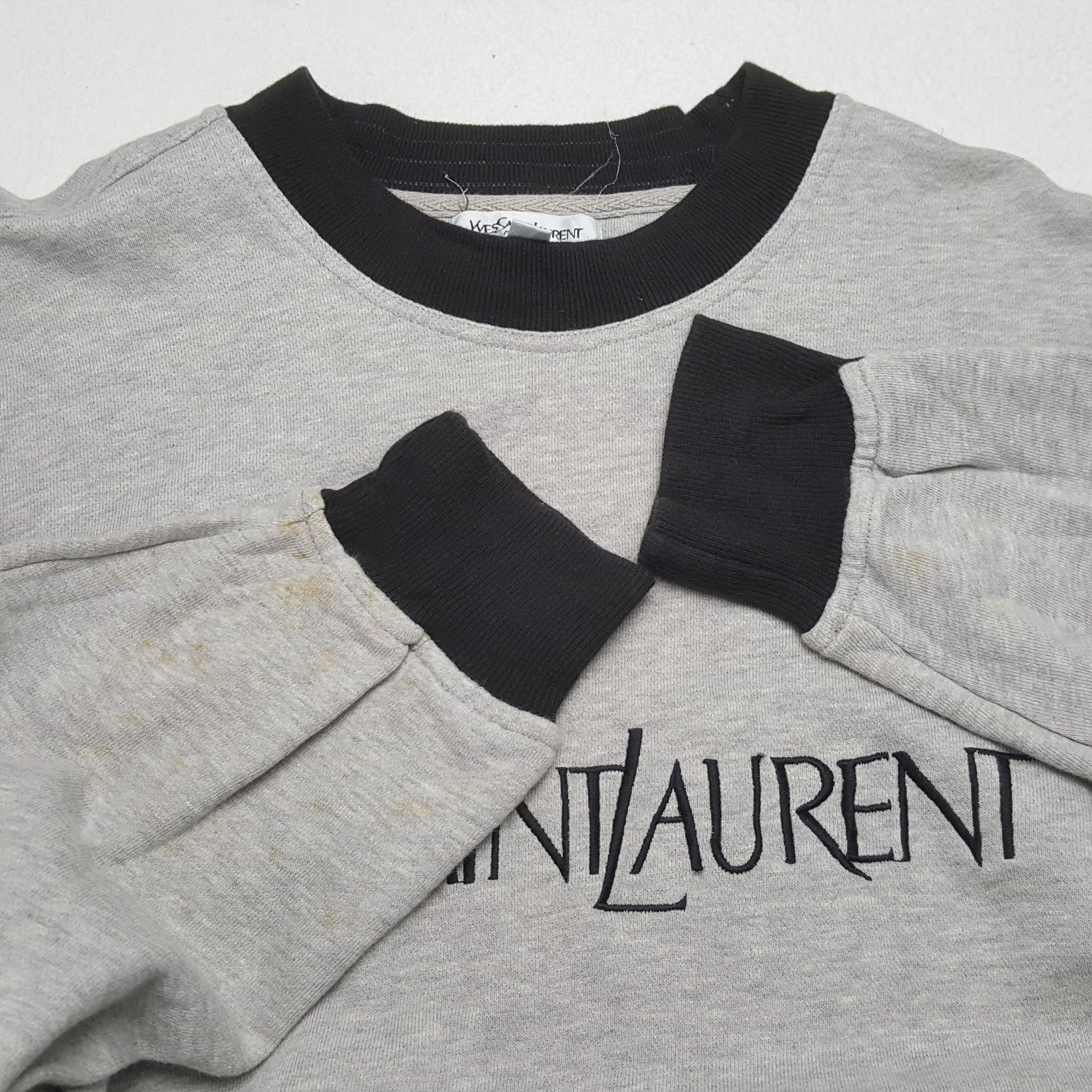 Vintage × Yves Saint Laurent YVES SAINT LAURENT Luxury Brand Spellout Design Tshirt Size US XL / EU 56 / 4 - 9 Thumbnail