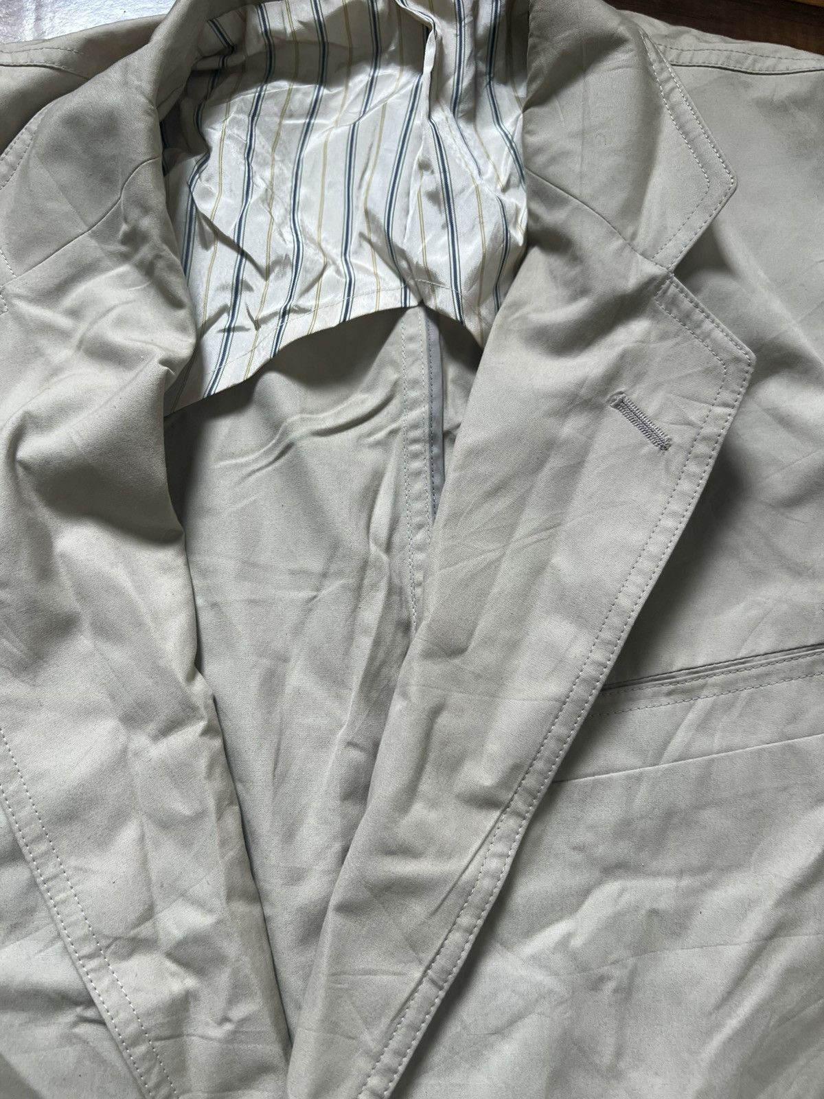 Burberry Vintage Burberry's Cotton Twill Blazer Jacket Beigepit 22.5’ Size US M / EU 48-50 / 2 - 12 Thumbnail