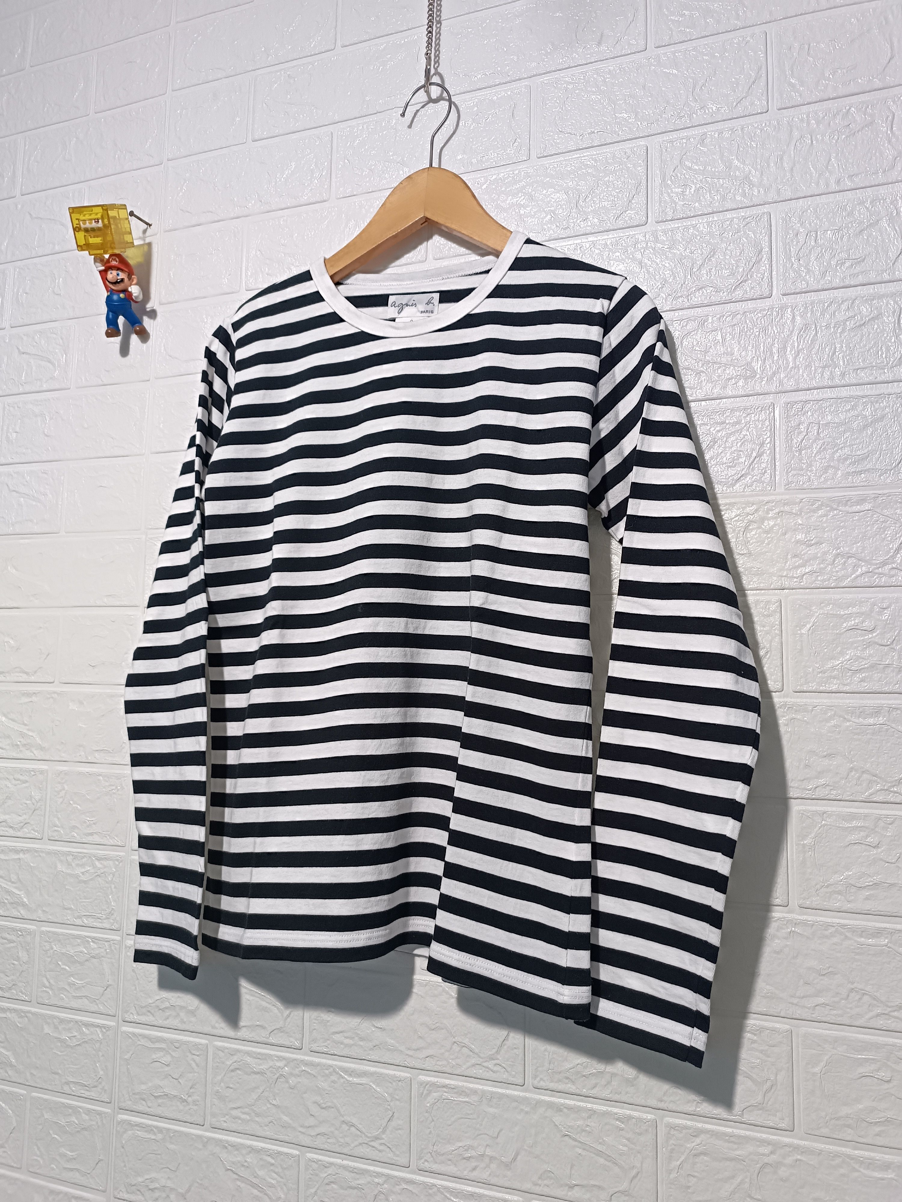 agnes b. Agnes B Paris Stripes Long Sleeve T-shirt Size US M / EU 48-50 / 2 - 4 Thumbnail