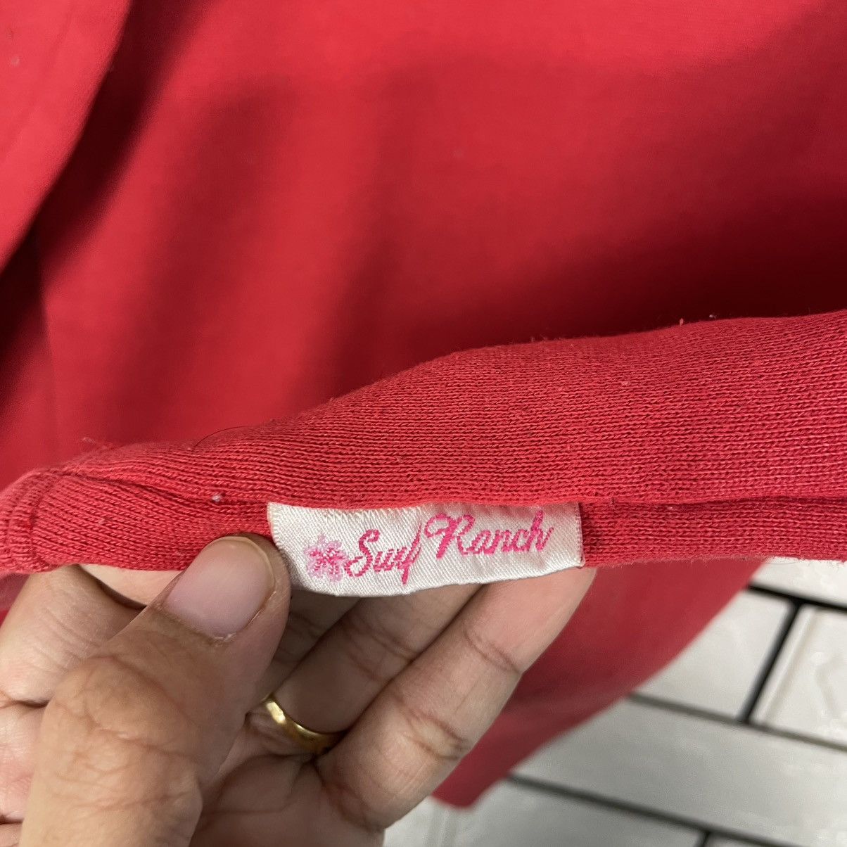 Japanese Brand Y2K Surf Ranch Red Crewneck Sweatshirt Size US S / EU 44-46 / 1 - 12 Thumbnail
