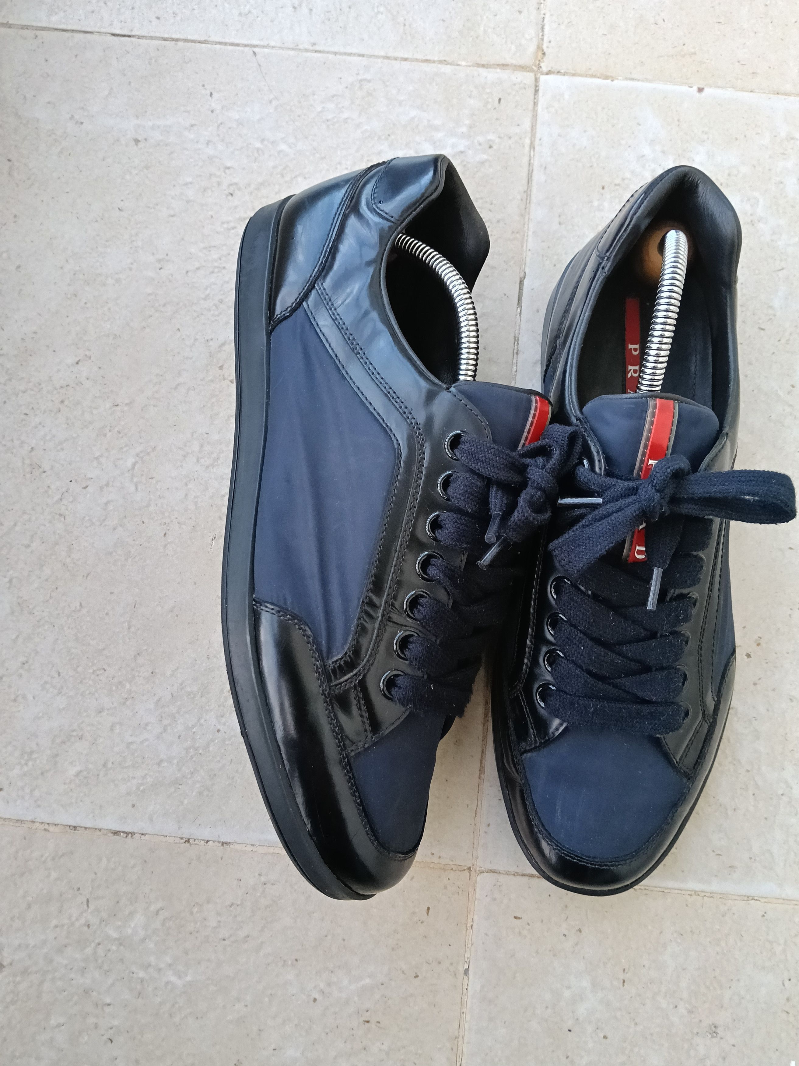 Prada Prada nylon and leather sneakers Size US 10 / EU 43 - 4 Thumbnail