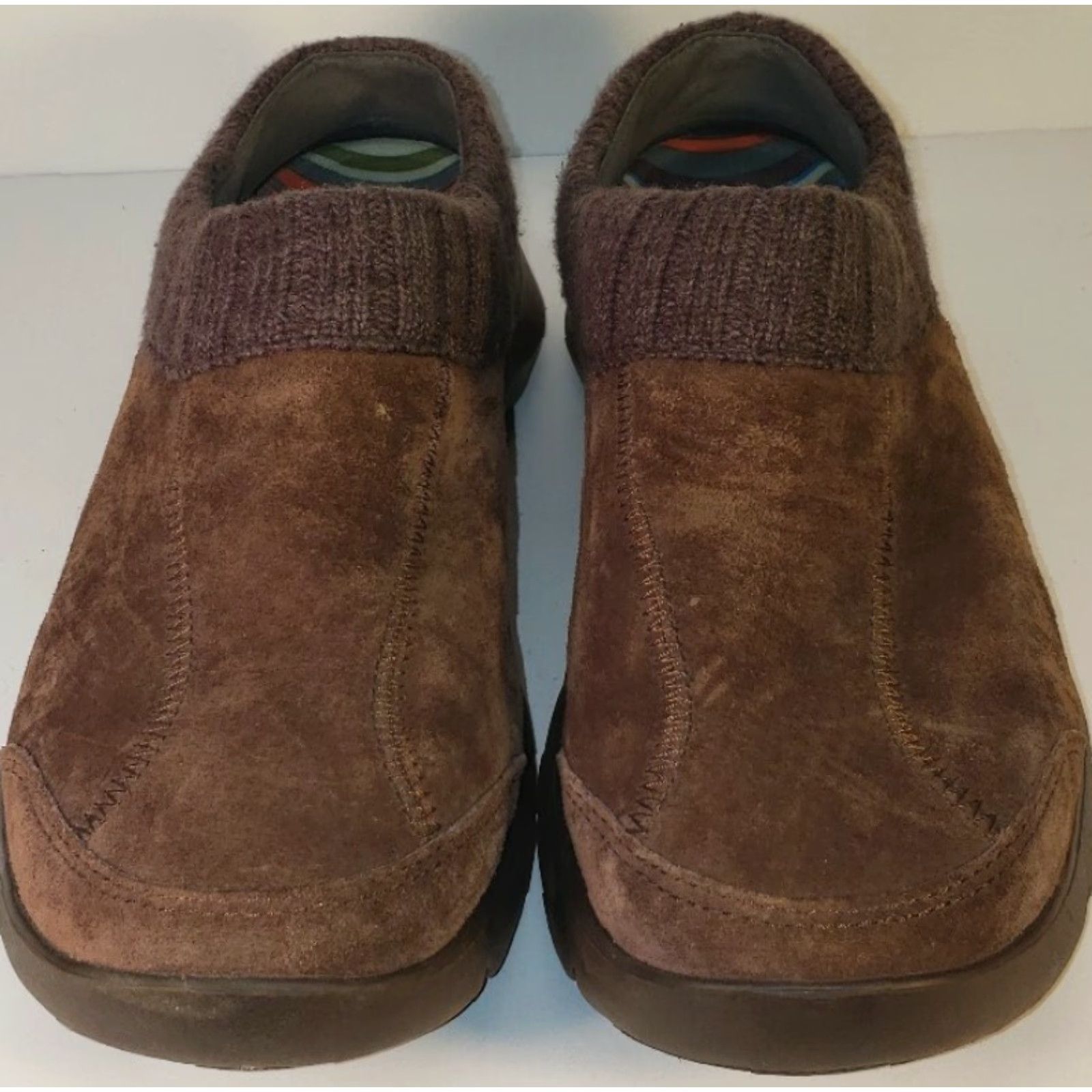 Dansko Dansko Clogs Women Brown 8.5M 39EU Suede Comfort Sweater Collar Casual Shoes Size M / US 6-8 / IT 42-44 - 3 Thumbnail