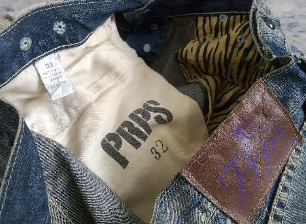 Prps FIRE 🔥 PRPS FLARE JEANS SPLATTED COLOUR DISTRESSED Size US 35 - 6 Thumbnail