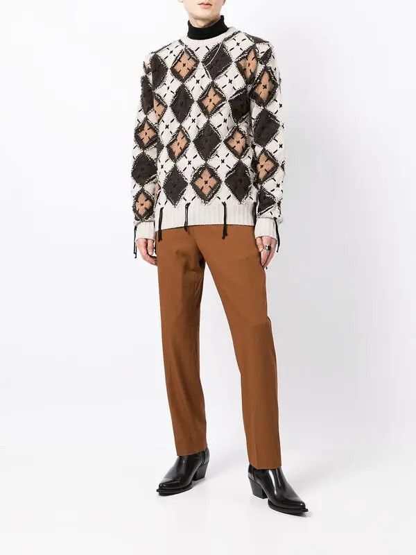 Amiri o1y0525 Crewneck Sweater in Multicolor Size US L / EU 52-54 / 3 - 5 Thumbnail