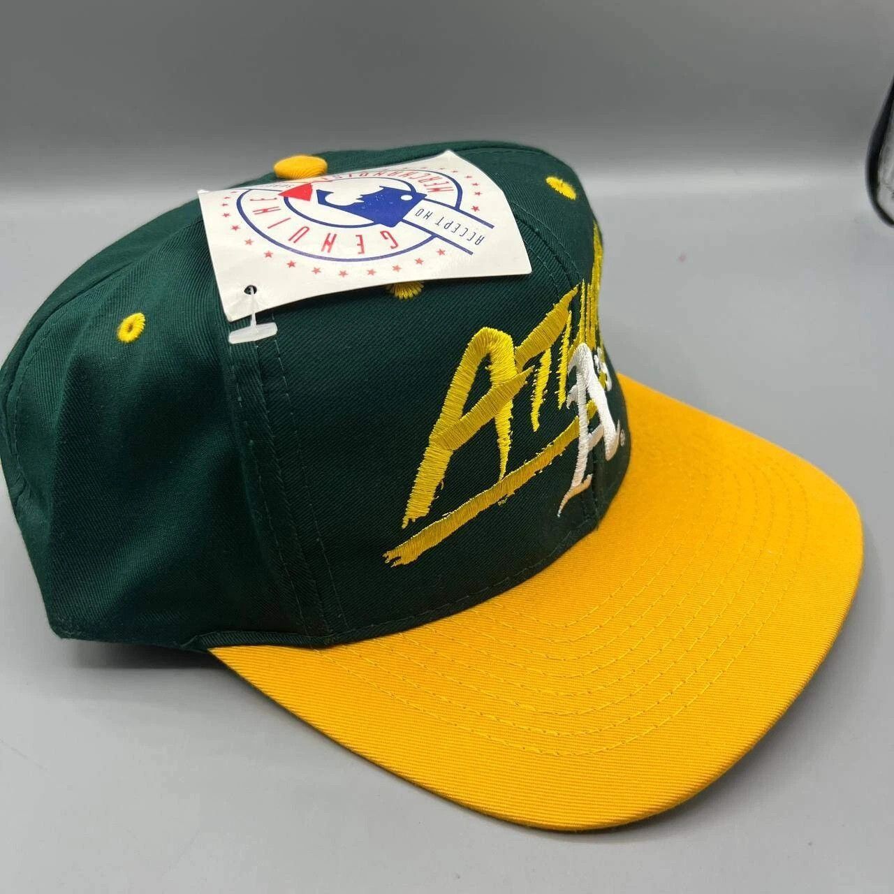 Signatures × Vintage Oakland Athletics Hat Men Signatures MLB Snap Back Cap New Size ONE SIZE - 7 Thumbnail